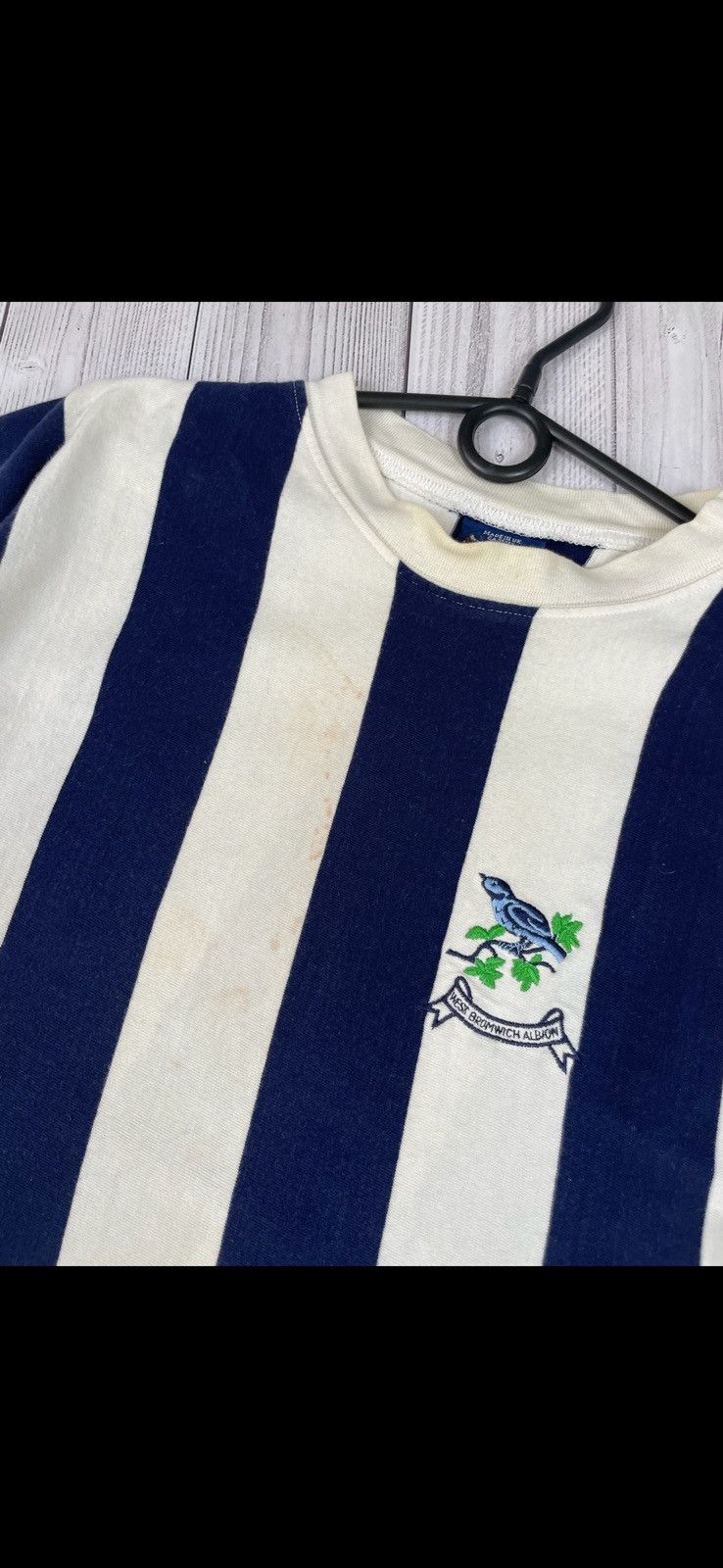 Vintage Vintage West Bromwich Albion striped soccer jersey L Toffs Size US L / EU 52-54 / 3 - 4 Thumbnail