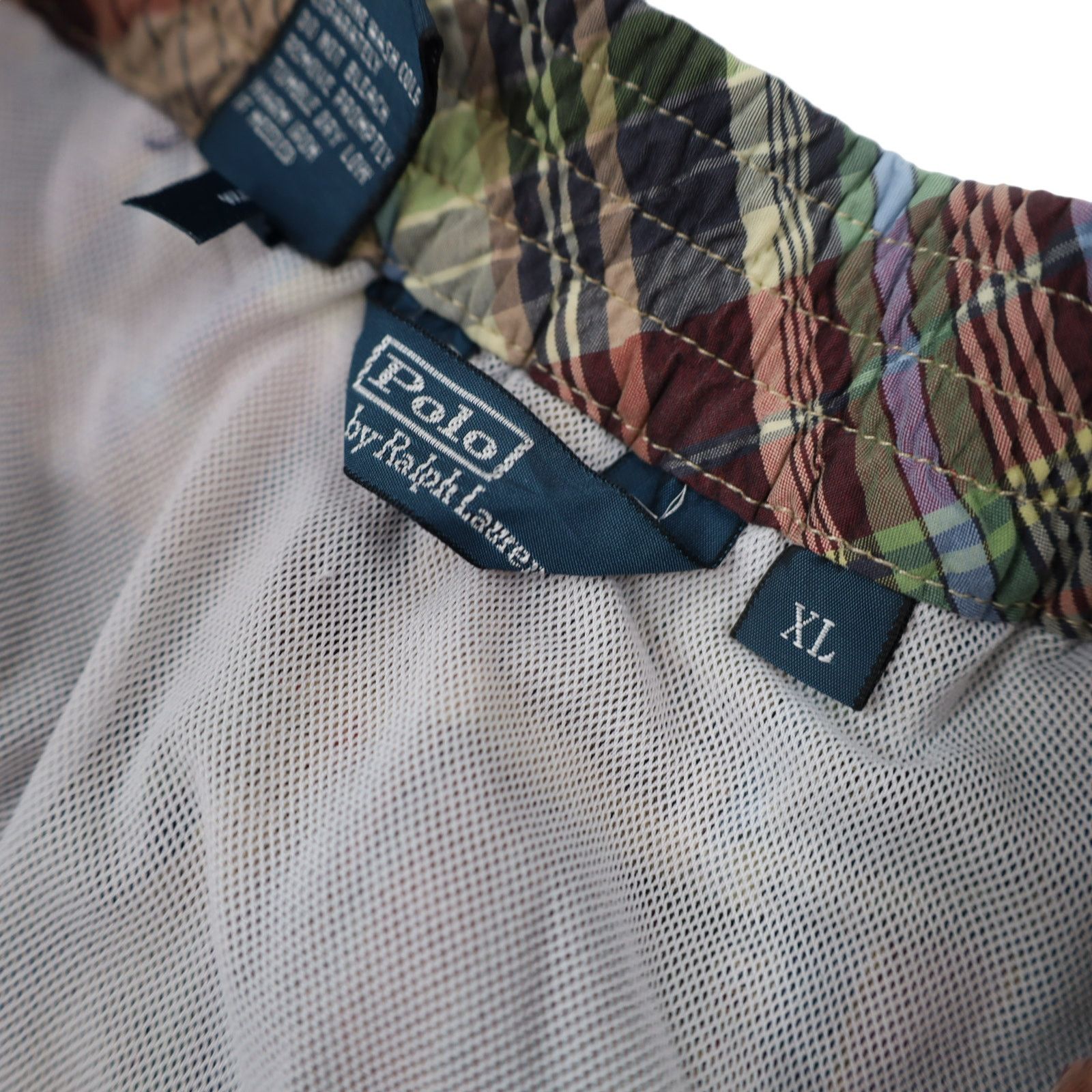 Polo Ralph Lauren × Vintage Vintage Polo Ralph Lauren Patchwork Swim Trunks Size US 36 / EU 52 - 9 Thumbnail