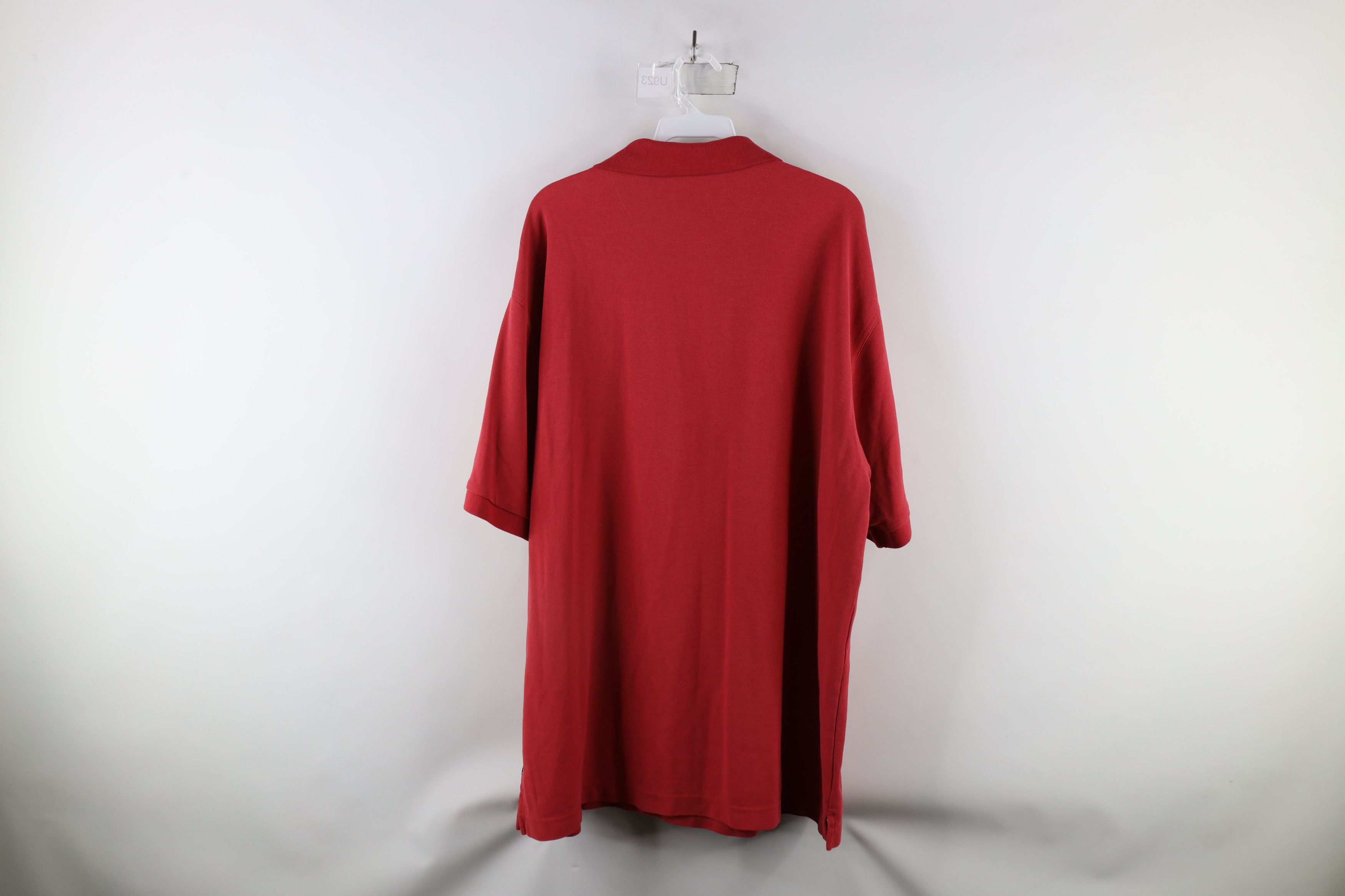 Nike × Vintage Vintage Nike Golf Travis Scott Mini Swoosh Polo Shirt Red Size US XXL / EU 58 / 5 - 10 Thumbnail
