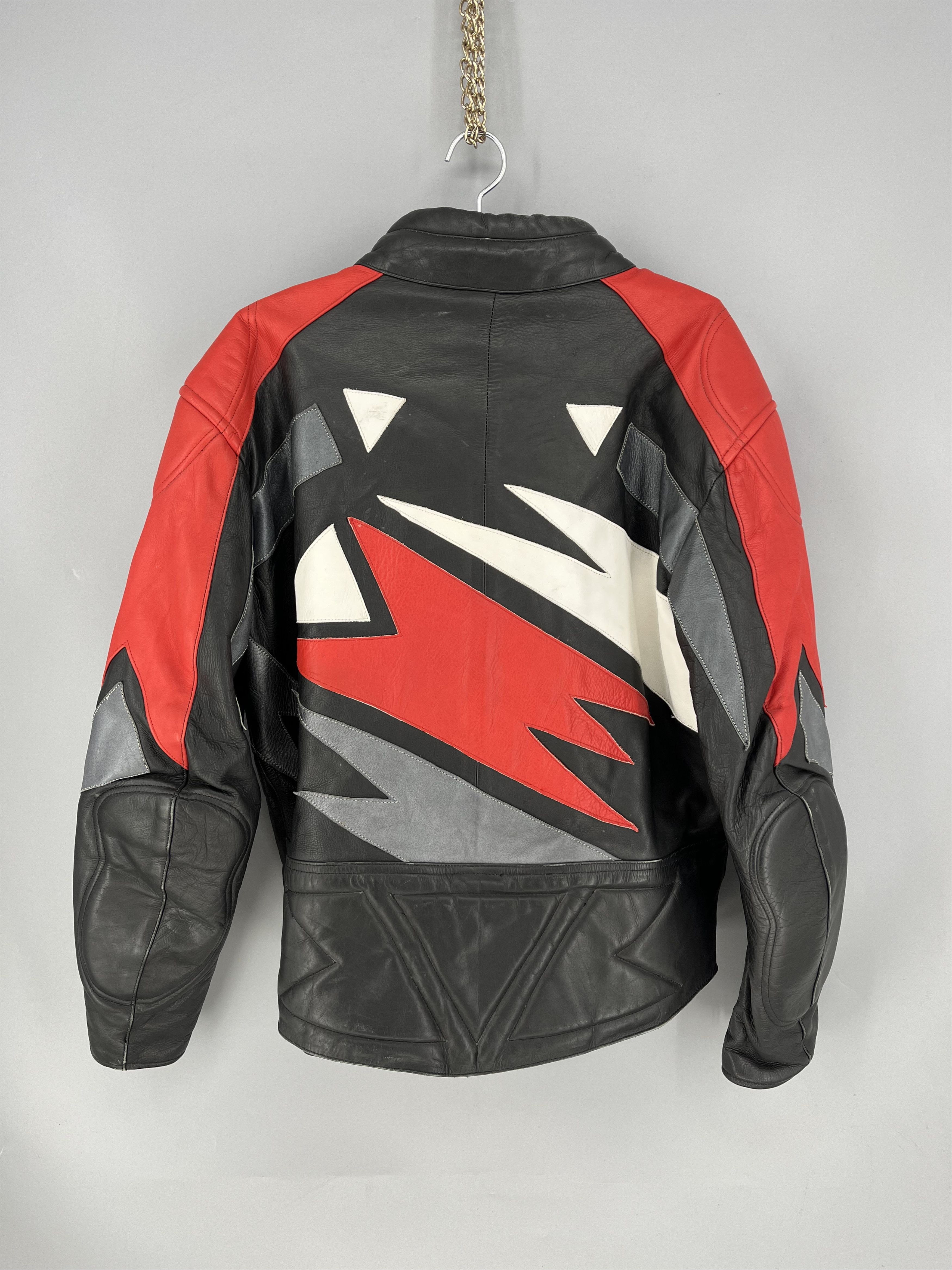 Leather VTG Motorcycle Joe Rocket Leather Jacket Rare Red Black xxxl Size US XXL / EU 58 / 5 - 13 Thumbnail