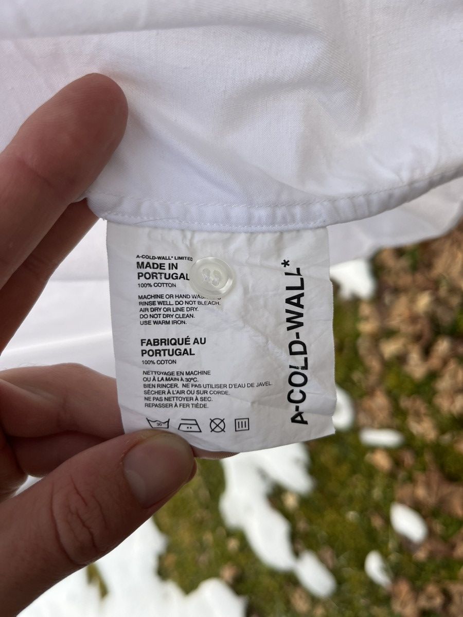 A-COLD-WALL* A cold wall white shirt Size US L / EU 52-54 / 3 - 5 Thumbnail