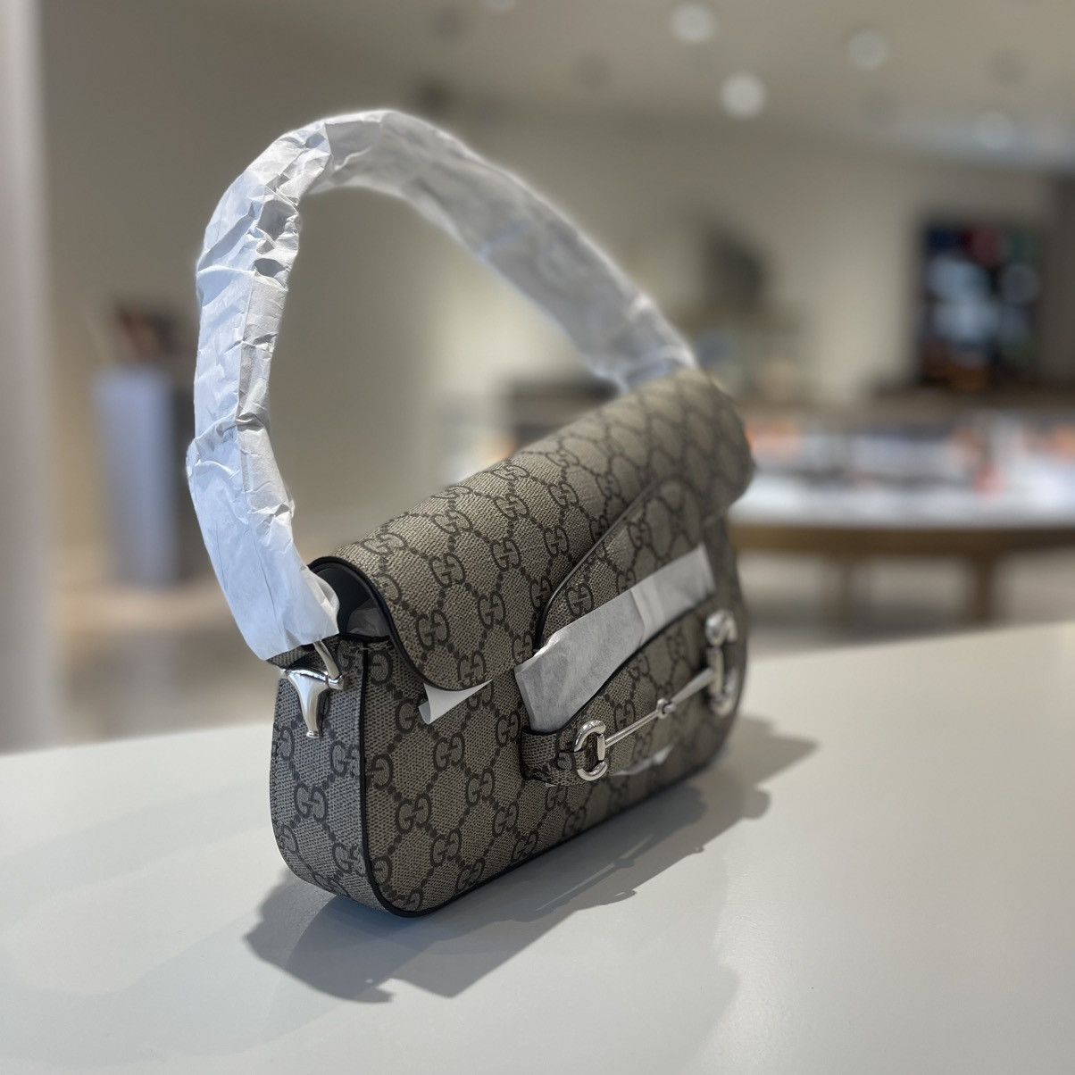 Gucci Gucci Mini Horsebit 1955 Shoulder Bag Size ONE SIZE - 2 Thumbnail