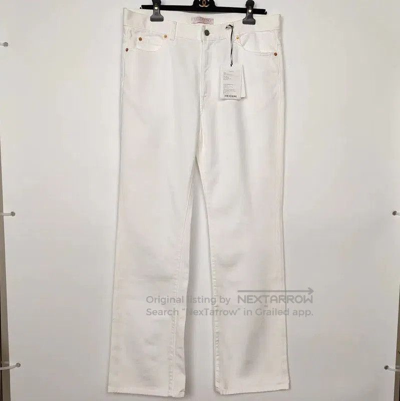 Valentino Valentino White Cotton Casual Pants for Men . Size US 32 / EU 48 - 1 Thumbnail