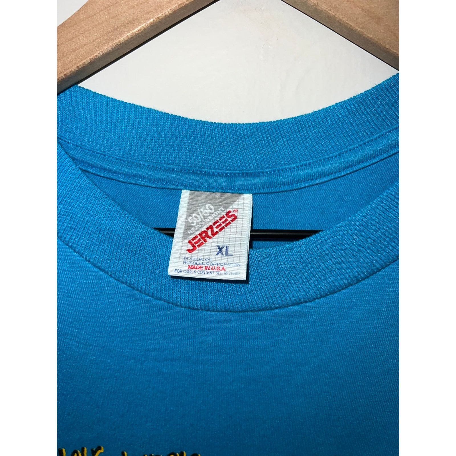 Jerzees Vintage Walk America Shirt Walk Blue Tee Graphic VTG 90s XL Size US XL / EU 56 / 4 - 5 Thumbnail