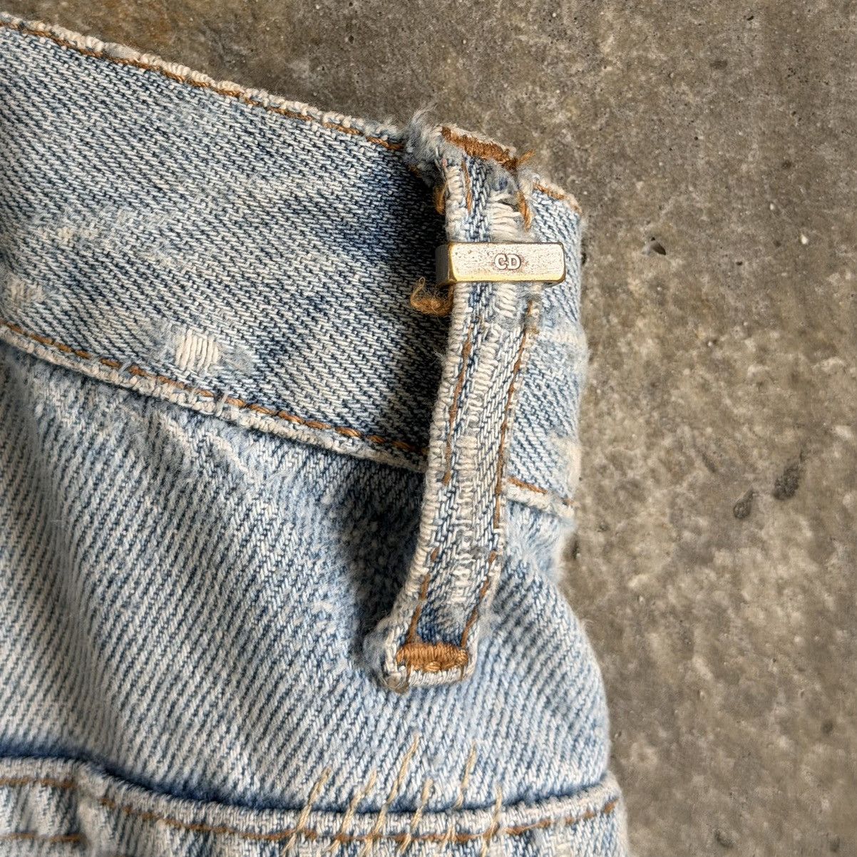 Dior Dior By Hedi Slimane RUNWAY SS06 CRASH Repair Denim Size US 30 / EU 46 - 11 Thumbnail