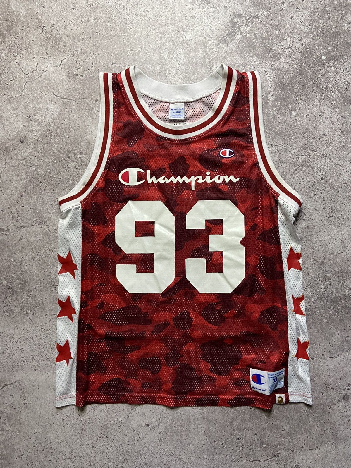 Bape × Champion Bape x champion basketball jersey rare Size US XL / EU 56 / 4 - 1 Thumbnail