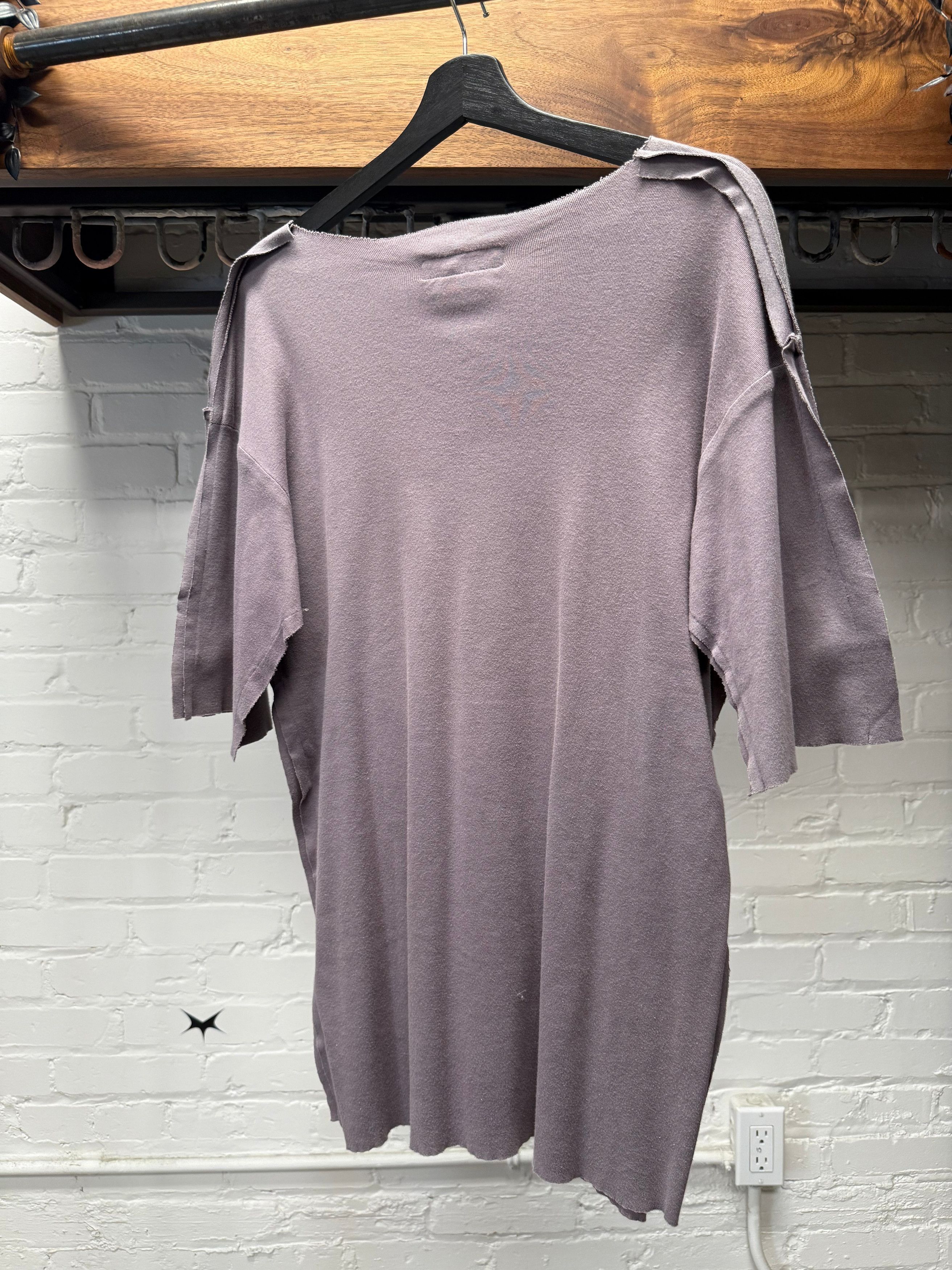 Raf Simons AW1998 Raf Simons ‘Radioactivity’ Skull Graphic Raw Hem ‘Plum’ Faded T-Shirt Size US M / EU 48-50 / 2 - 4 Thumbnail