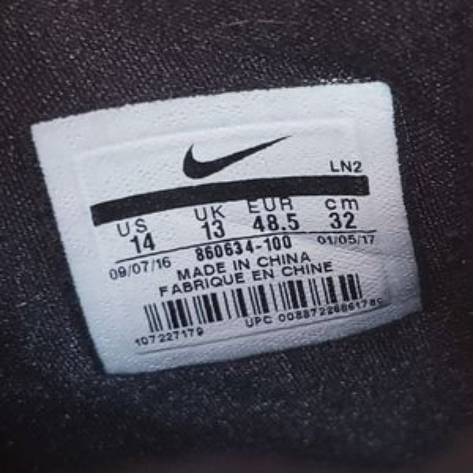 Nike Nike LeBron XIV 860634-100 Sneaker Size US 14 / EU 47 - 16 Thumbnail