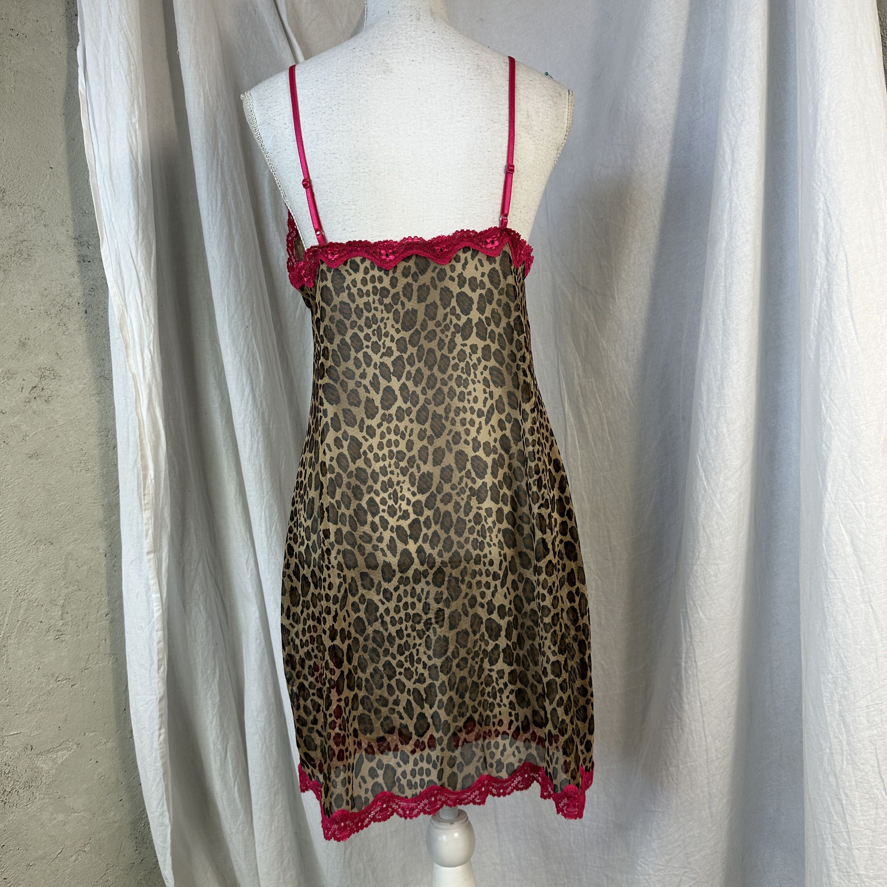 Vintage Mesh Cheetah Y2K Top/Dress Size XL / US 12-14 / IT 48-50 - 8 Thumbnail