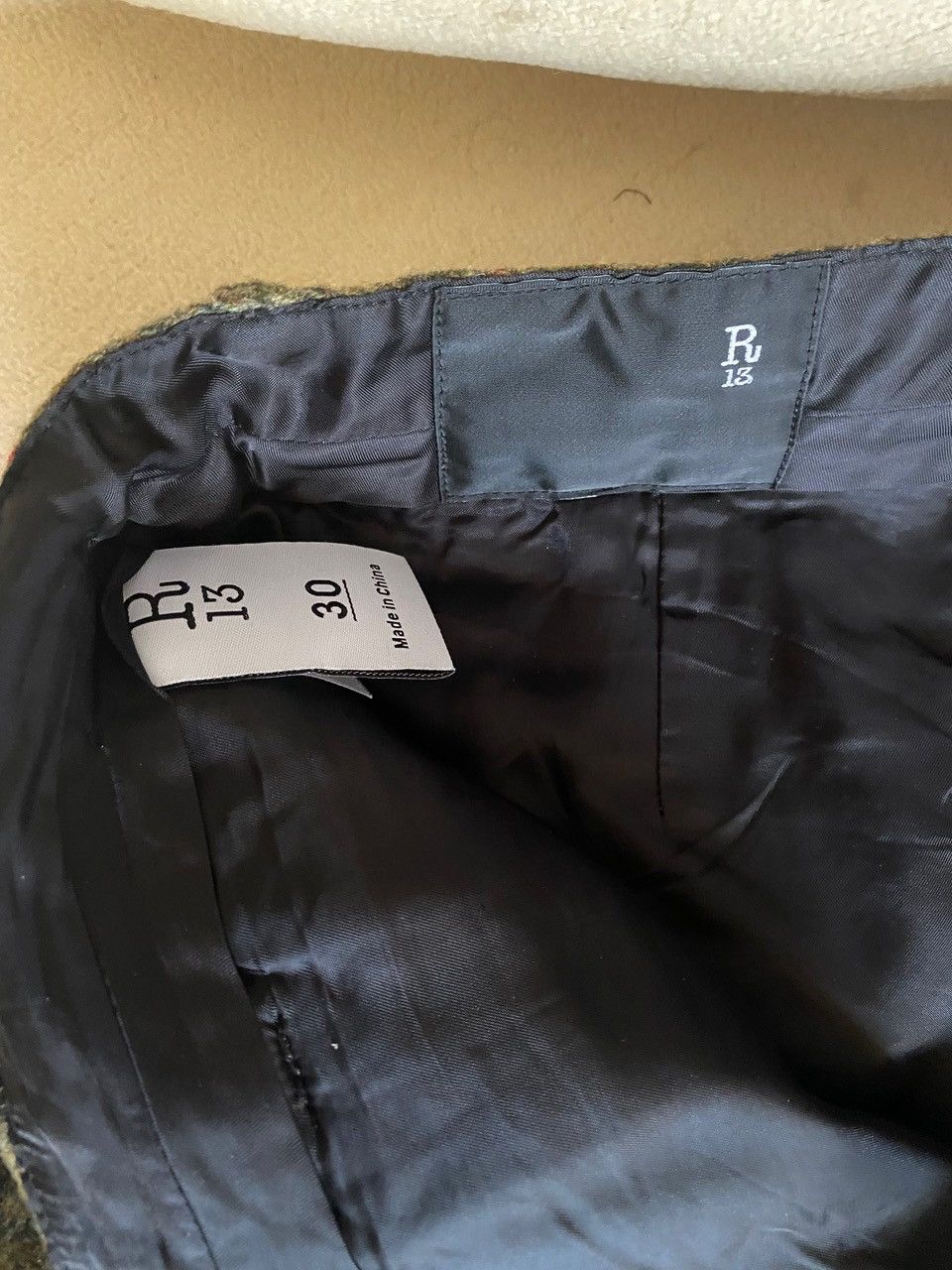 R13 R13 green tartan wool trousers Size US 30 / EU 46 - 7 Thumbnail