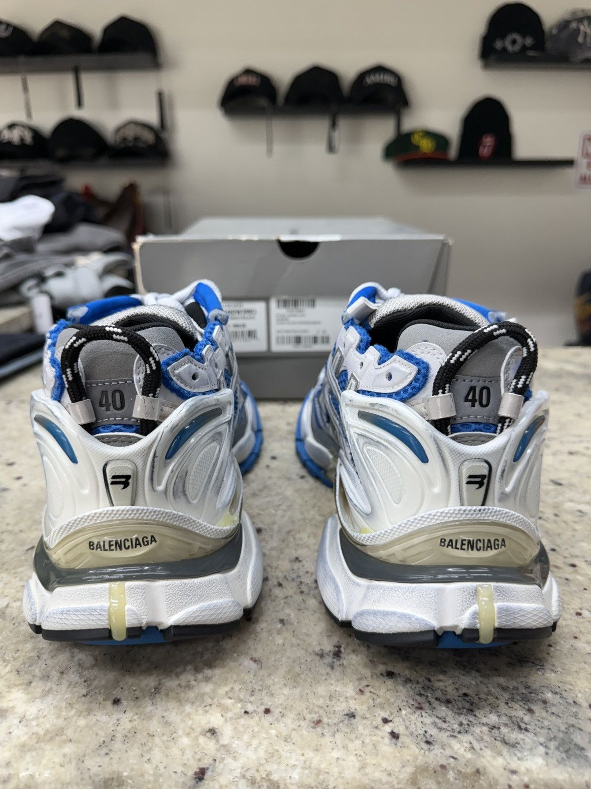 Balenciaga Balenciaga Blue Track Runners Size US 10 / IT 40 - 4 Thumbnail