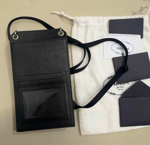 Prada Prada Unisex Leather Smartphone Bag Size ONE SIZE - 2 Thumbnail