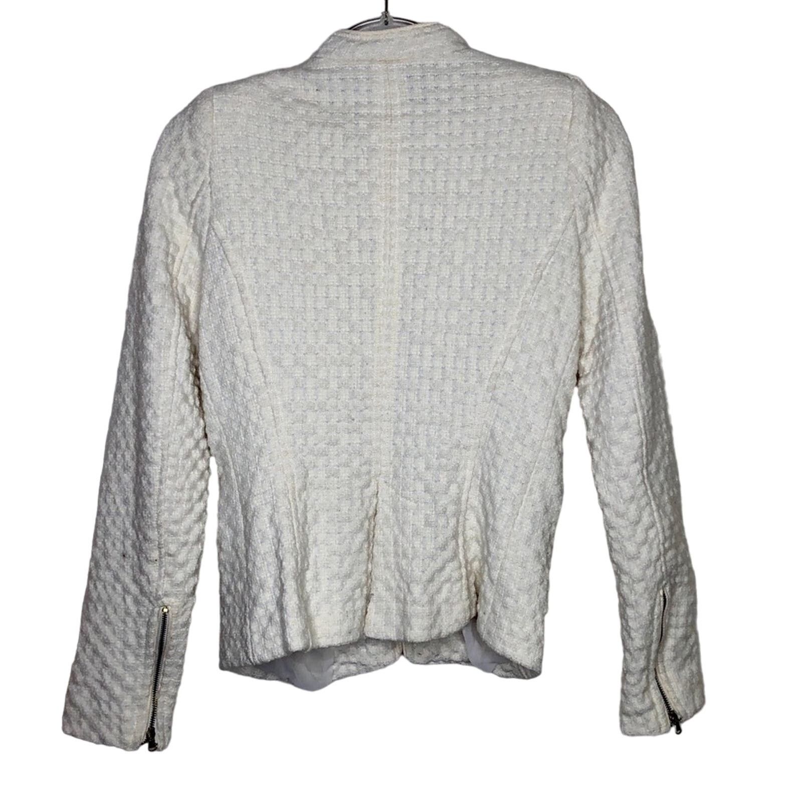 Zara Zara Basic Moroccan Cream Wool Jacket Twee Retro Glam Small Size S / US 4 / IT 40 - 5 Thumbnail