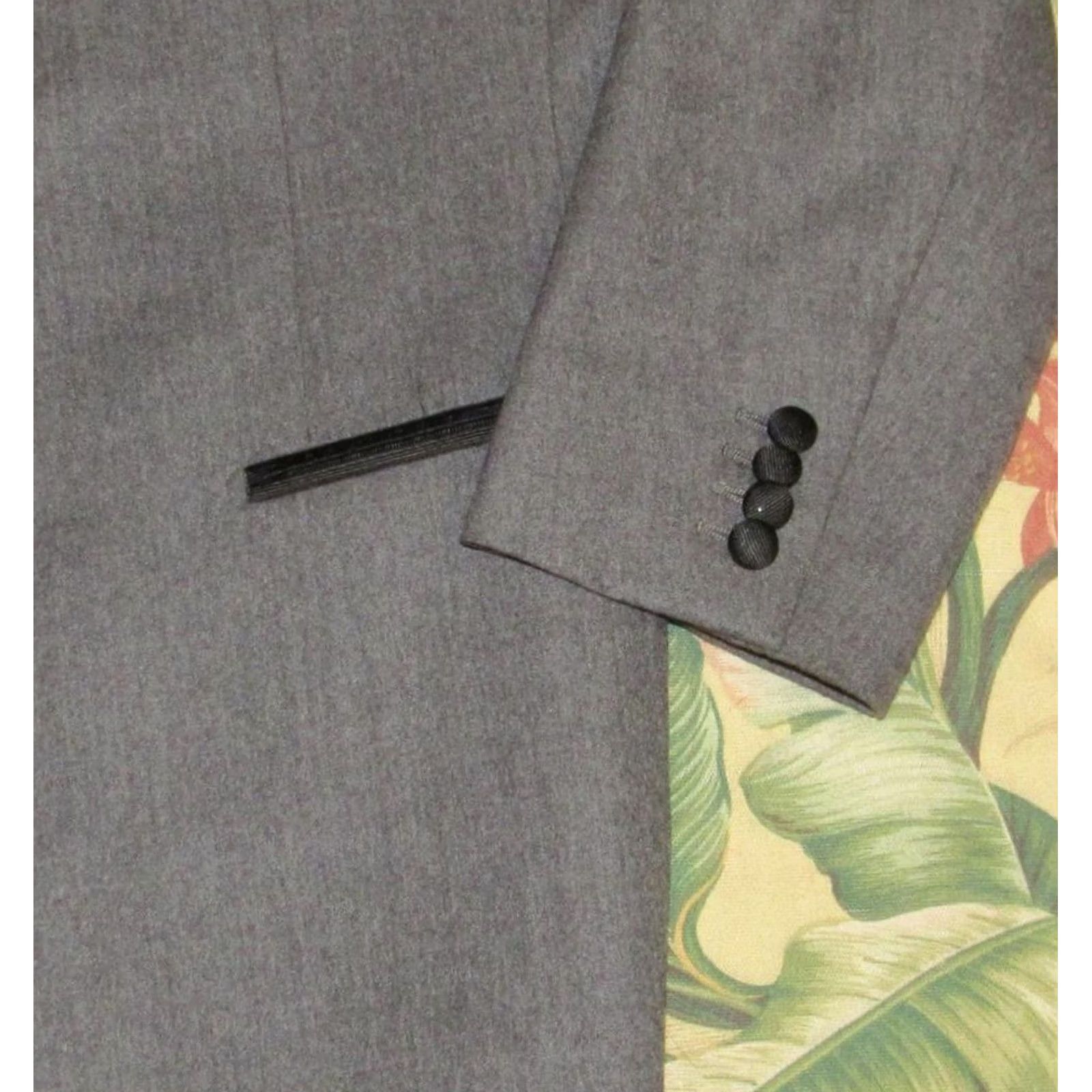 Suitsupply Suitsupply Grey New Verona Wool Tuxedo Blazer Sport Coat 40S Short Mens Blazer Wool 40S Gray VeronA 90s? Size US 40 / EU 56 - 3 Thumbnail
