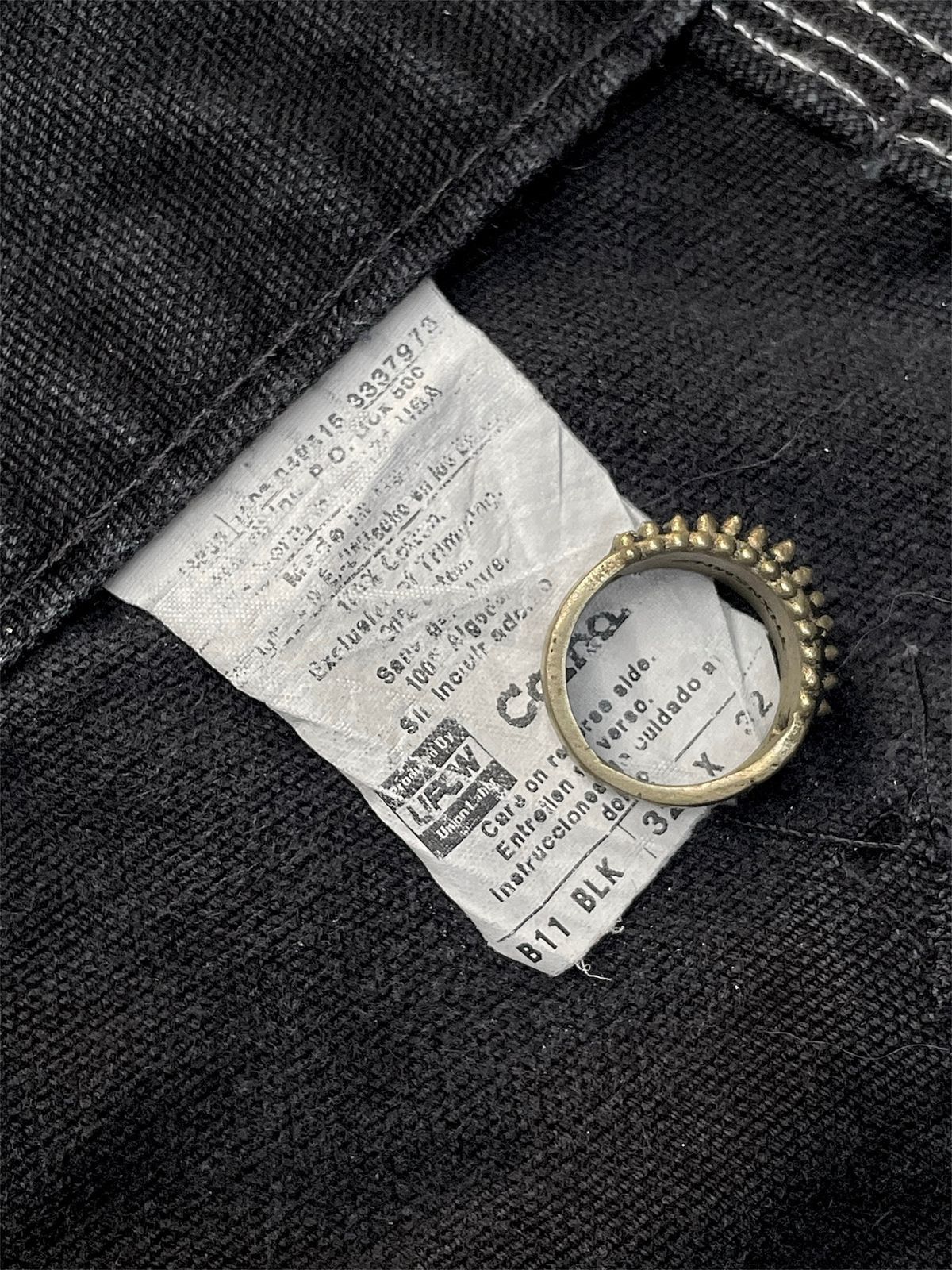 Carhartt Vintage Carhartt Carphenter Big Patch B11-BLK💣 Size US 32 / EU 48 - 7 Thumbnail