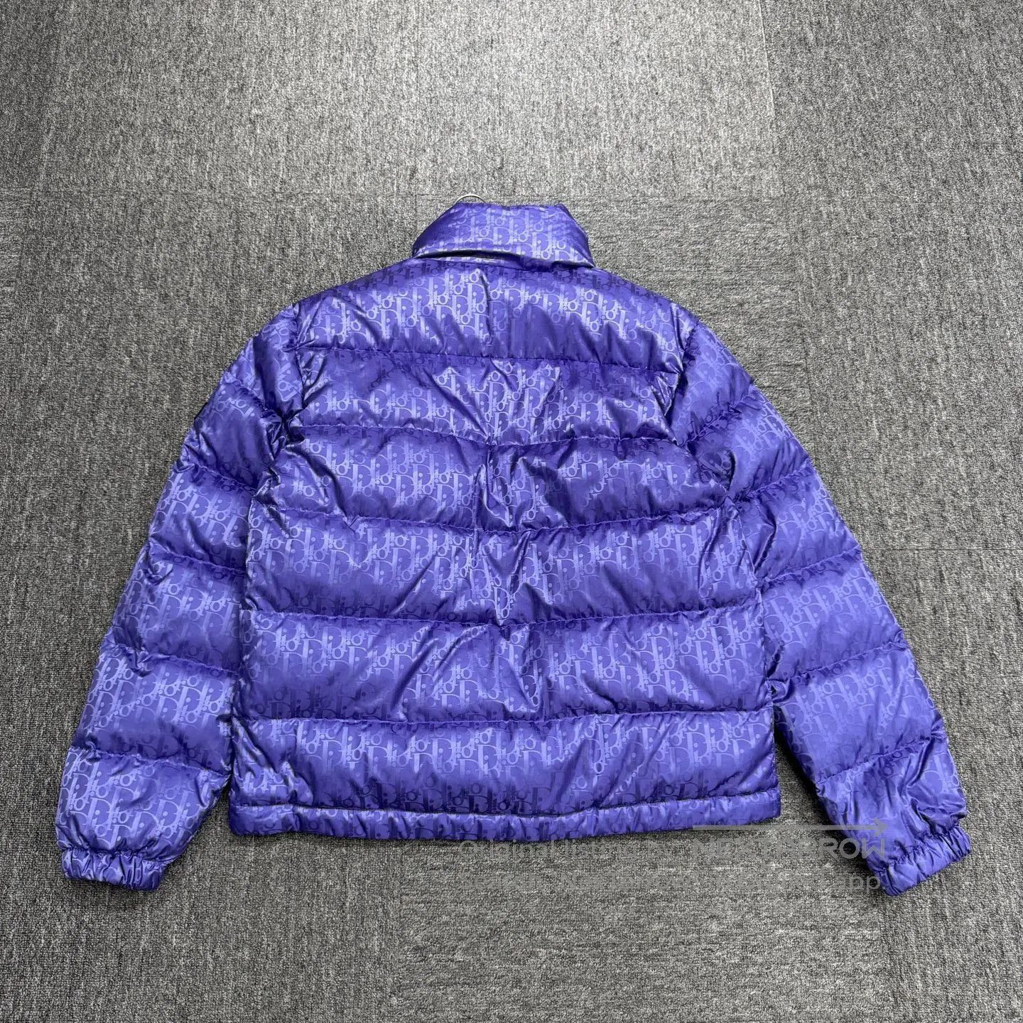 Dior Purple Puffer Jacket with Pattern, Size M. Size US M / EU 48-50 / 2 - 6 Thumbnail