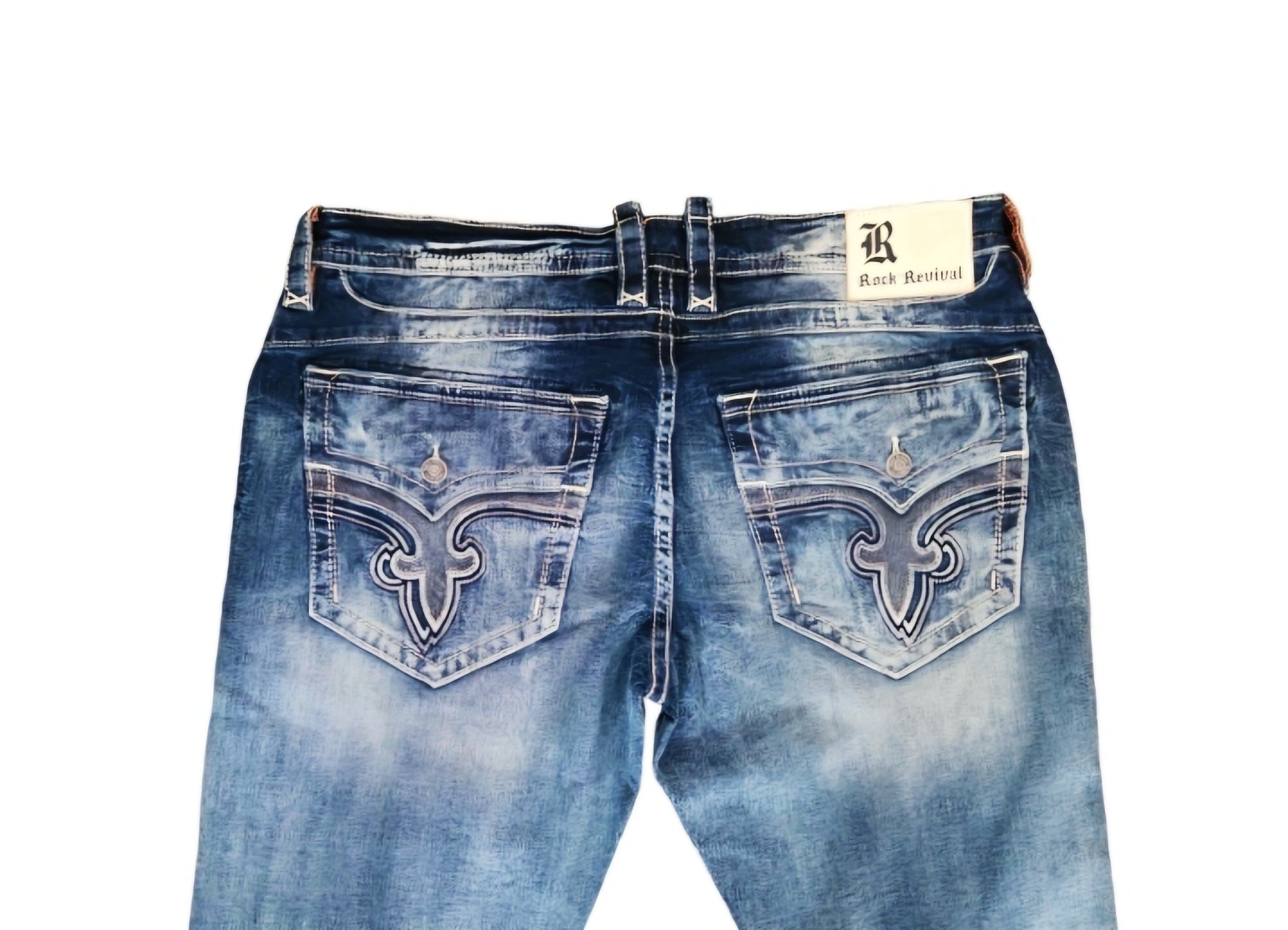 Rock Revival Rock Revival Amal Straight jeans Stretch Dark Wash $220 42 Size US 42 / EU 58 - 8 Thumbnail
