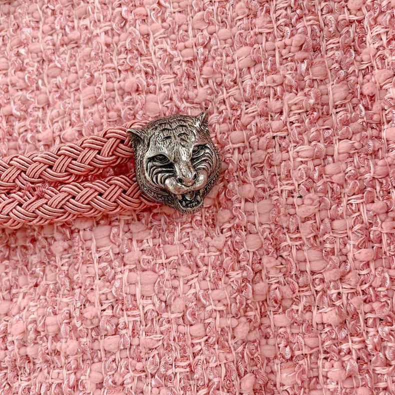 Gucci Gucci Pink tweed wool collar jacket 2504-Nextarrow Size XS / US 0-2 / IT 36-38 - 5 Thumbnail