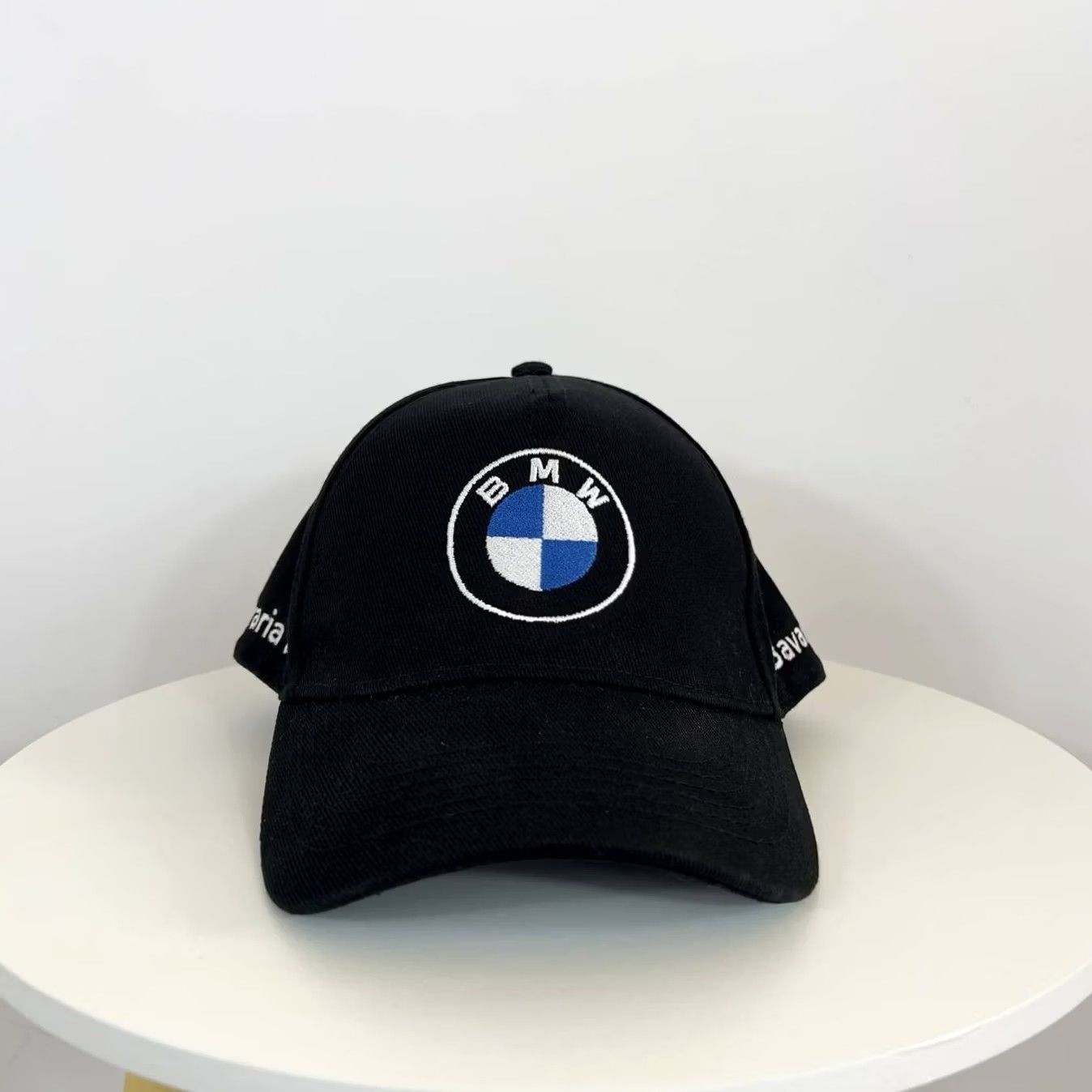 BMW BMW Cap Mens One Size Black Baseball Cap Adjustable Cotton Cars Theme Vintage: No, Solid Pattern Size ONE SIZE - 2 Thumbnail