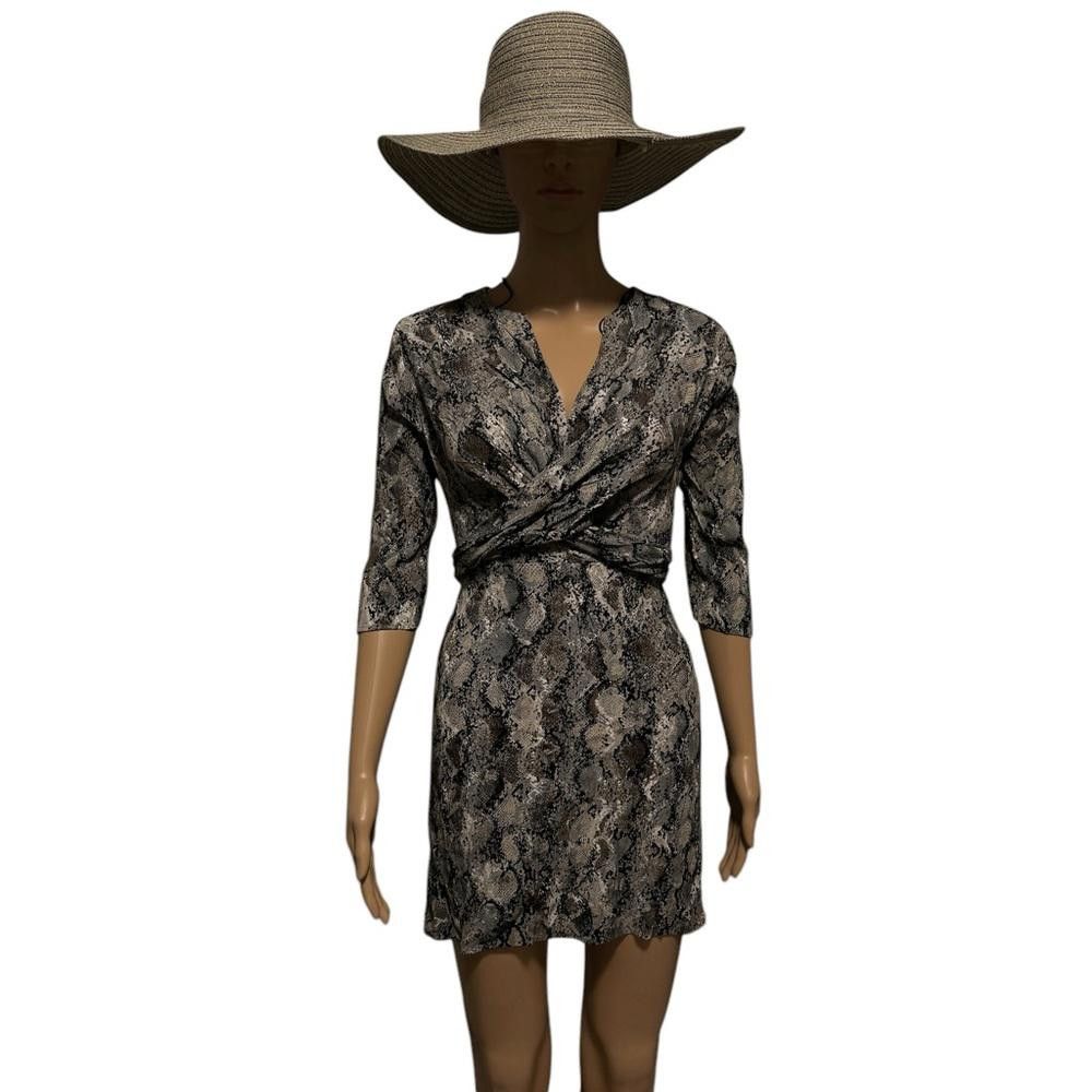 Mango Women's Mango Snakeskin Print Mini Dress Size XS / US 0-2 / IT 36-38 - 1 Thumbnail