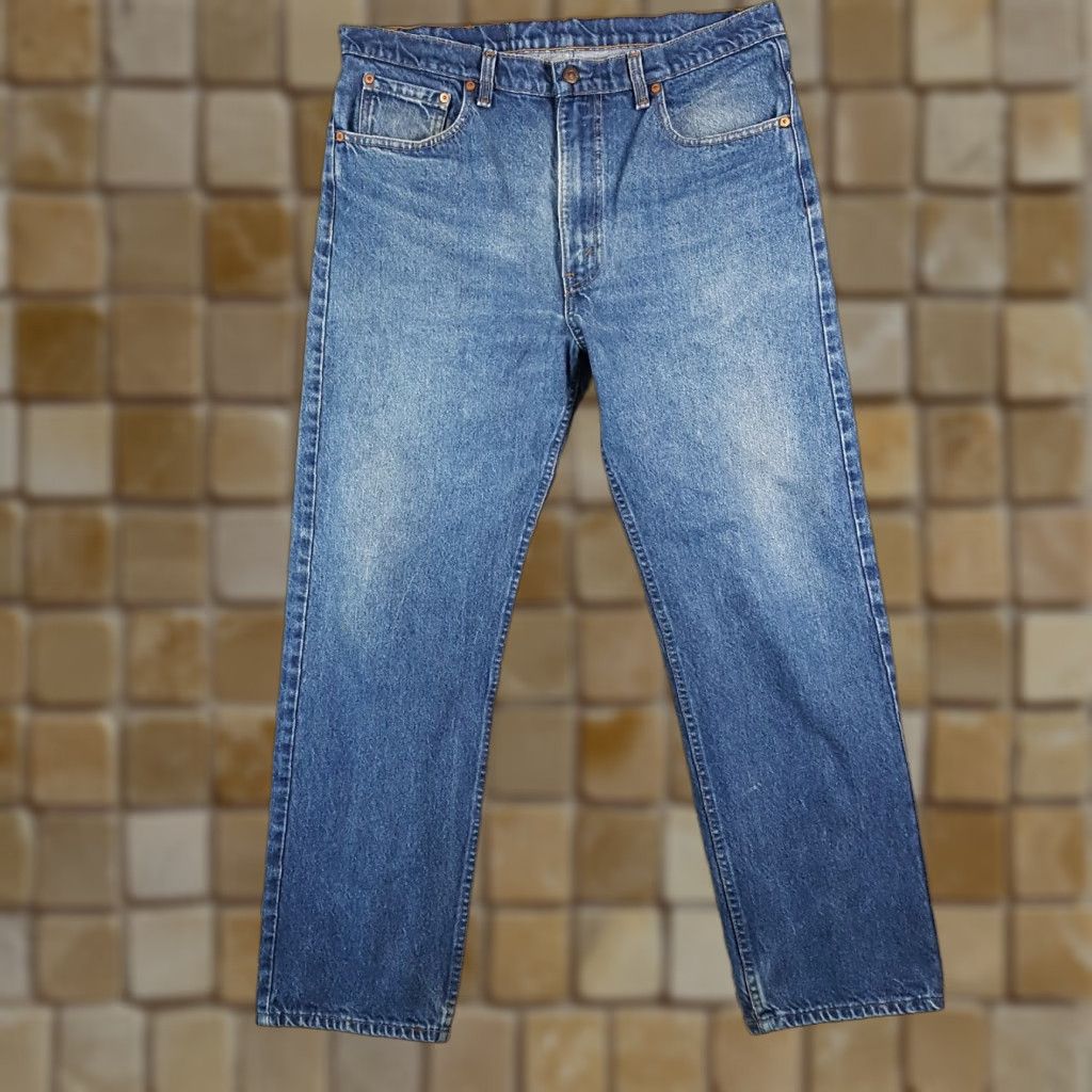 Levi's VINTAGE Levi's 505 Jeans Men's Size 38x30 Regular Fit Straight Leg Denim Blue 80s 90s Punk Rock Grunge Y2K Canada Size US 38 / EU 54 - 1 Thumbnail