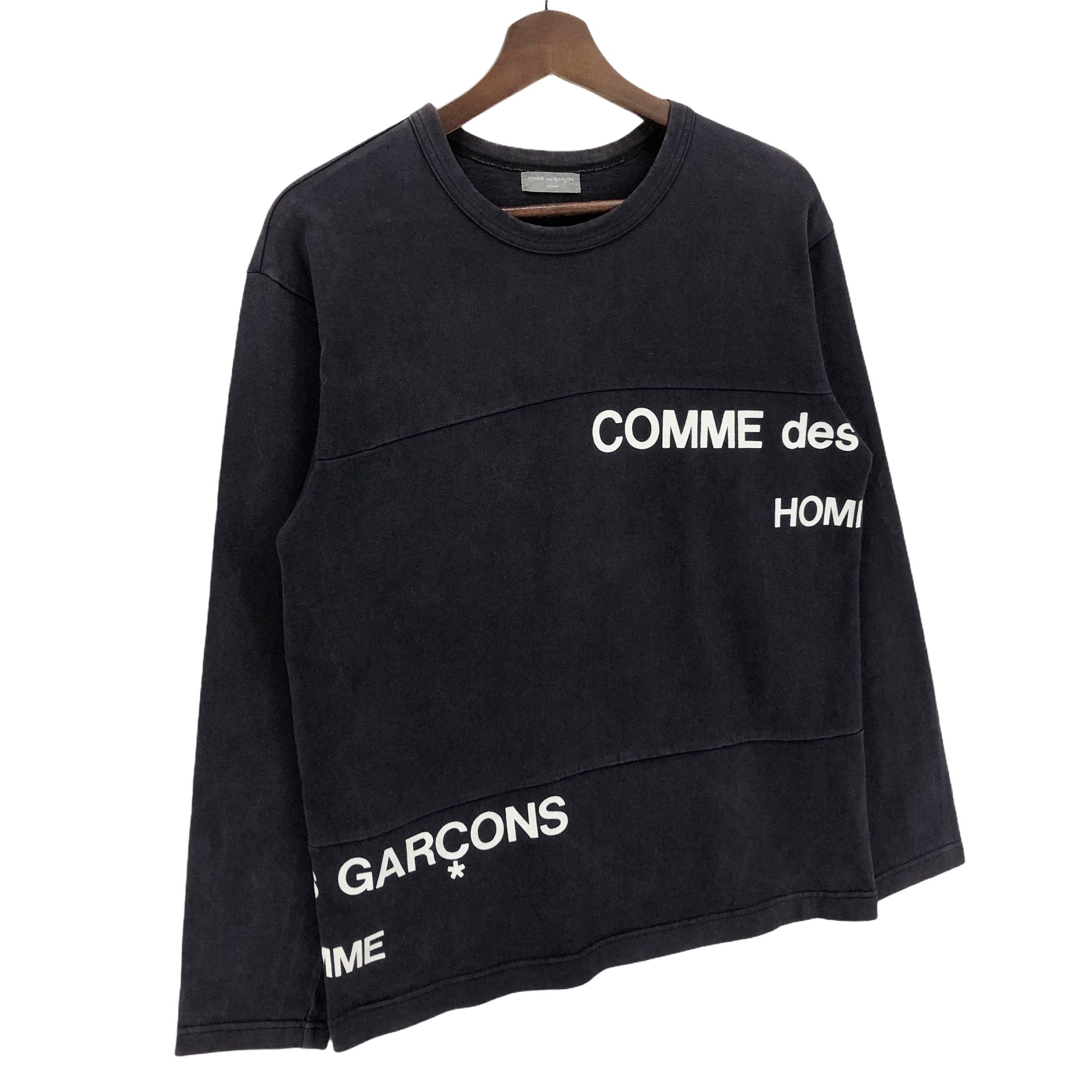 Comme des Garcons Homme Comme des Garcons Homme Black Long Sleeve T-shirt Size US S / EU 44-46 / 1 - 5 Thumbnail