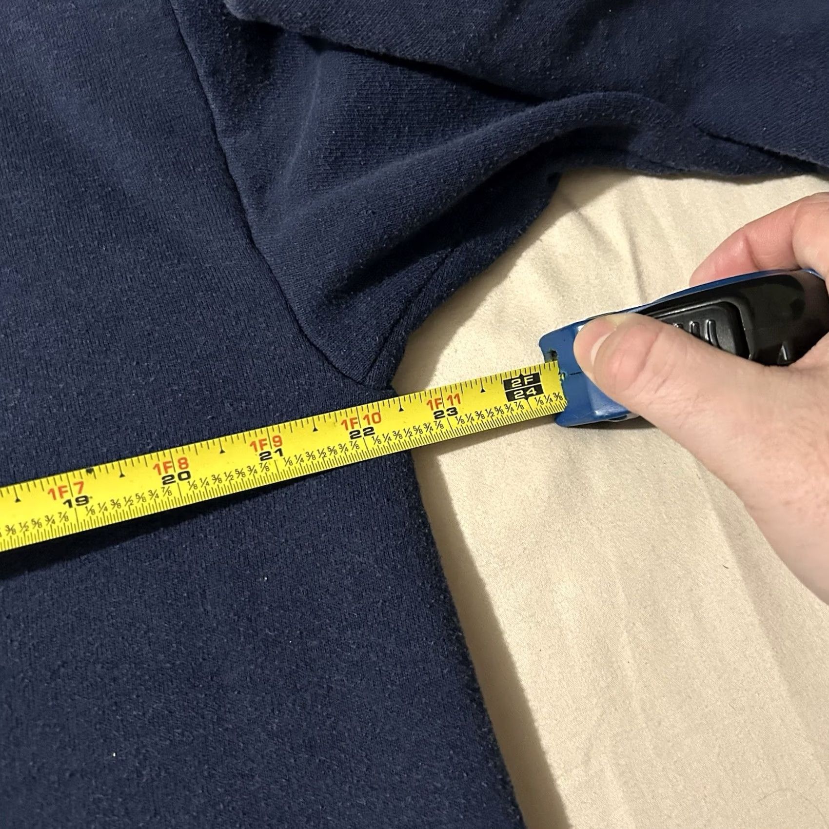 Jerzees VINTAGE Jerzees Hoodie Full Zip 90s Navy XL Mens Size US XL / EU 56 / 4 - 5 Thumbnail