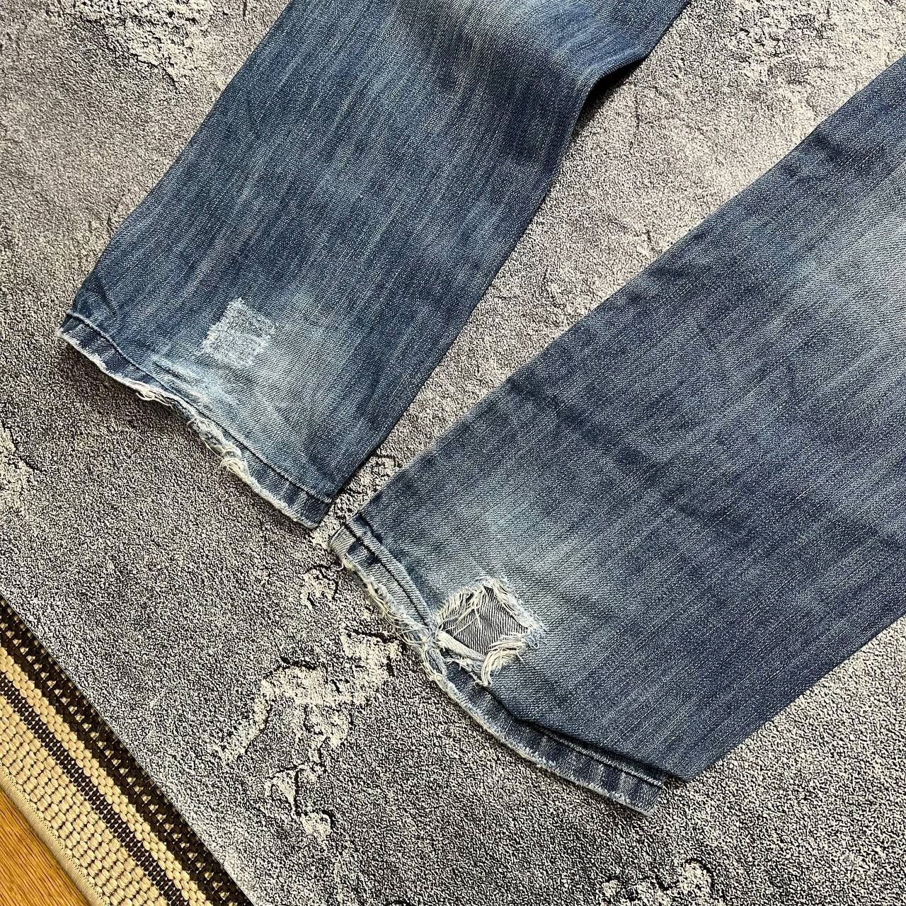Vintage Vintage Cipo Baxx Jeans Patchwork Big Logo Flared Japanese Size US 33 - 5 Thumbnail