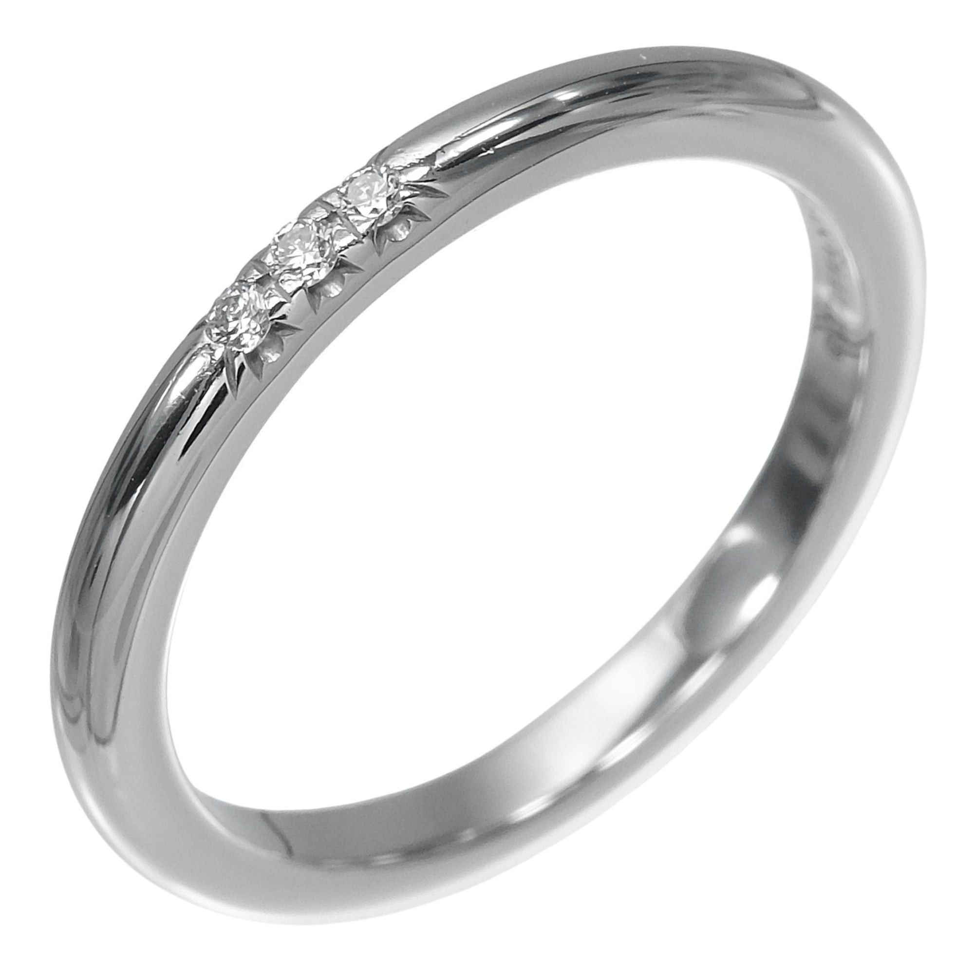 Tiffany & Co. Tiffany & Co. Forever Classic Band Ring, Size 7.5, Platinum 950, 3 Diamonds, Approx. 3.22g. Size ONE SIZE - 1 Thumbnail