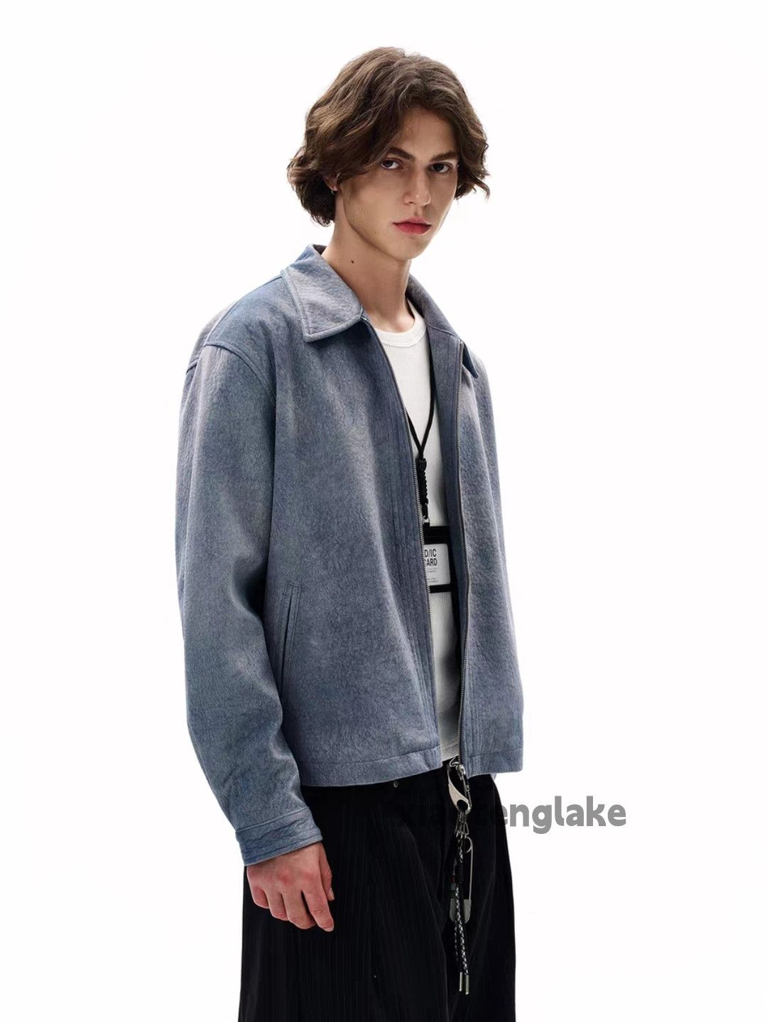 Vintage Utility zipper woolen yuppie loose hiphop y2k jacket Size US M / EU 48-50 / 2 - 5 Thumbnail
