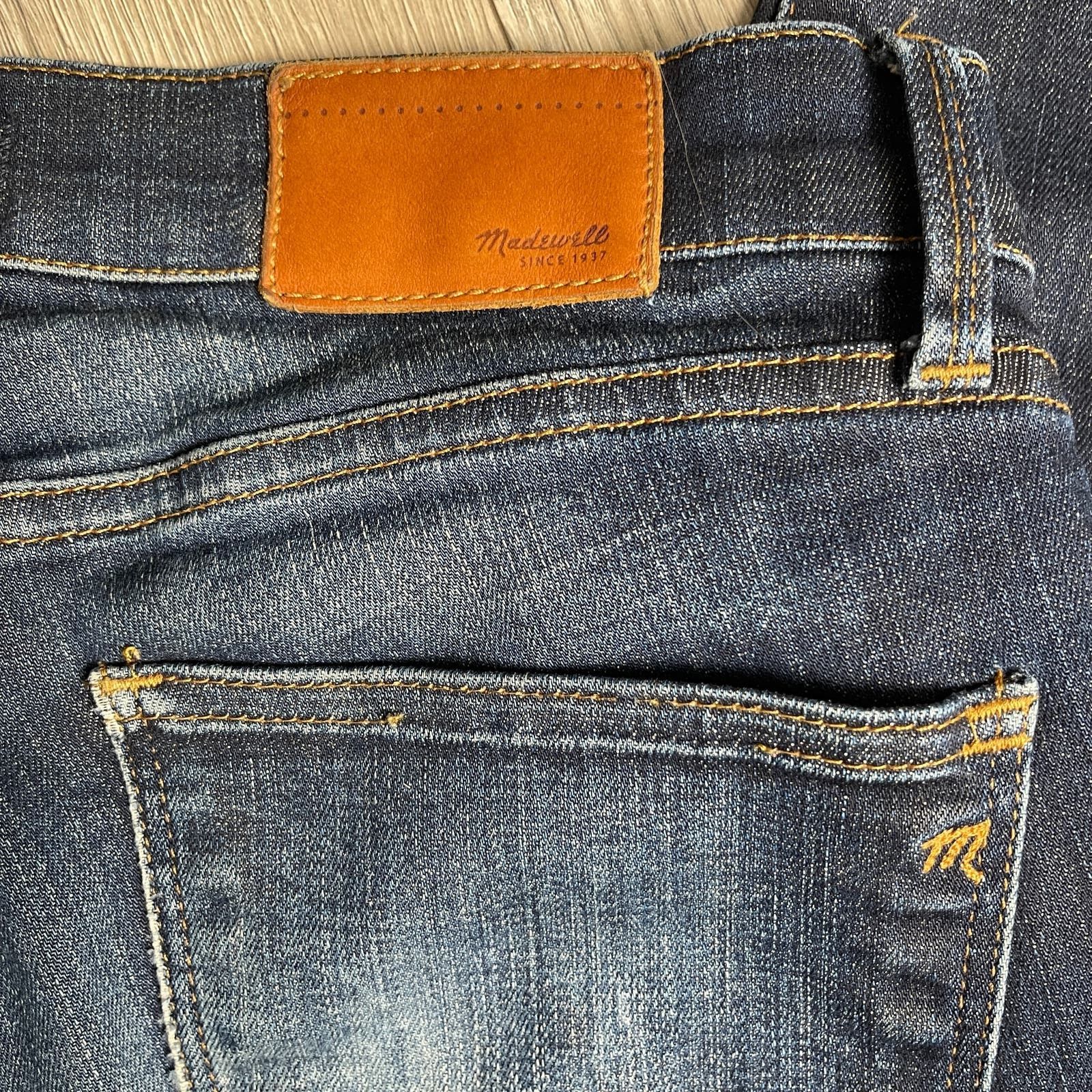 Madewell Madewell Distressed 8.5" Mid Rise Skinny Jeans Strch Worn 28 Size 28" / US 6 / IT 42 - 10 Thumbnail