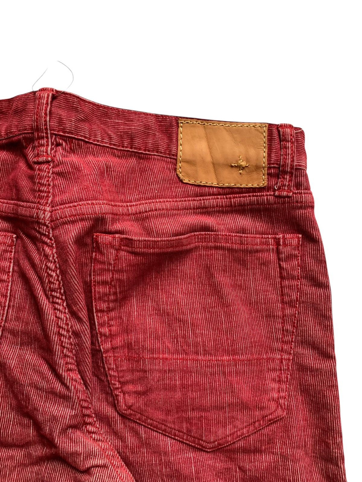 Japanese Brand Red Corduroy Beams Jorts 1/4 Shorts pants Japanesse brand Size US 32 / EU 48 - 6 Thumbnail