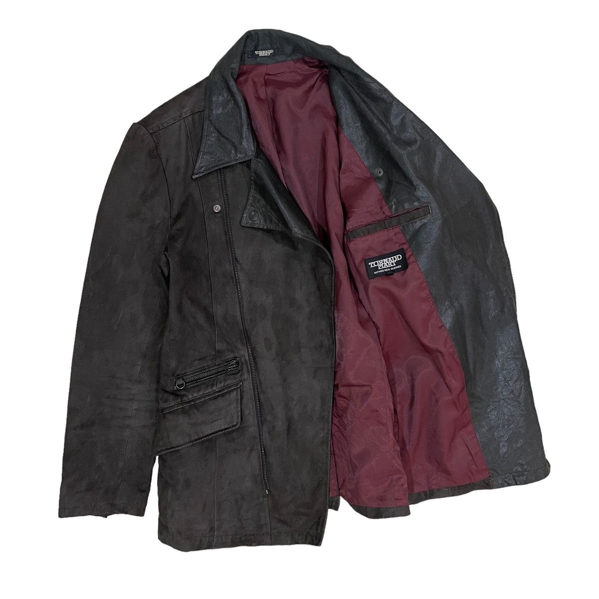 Japanese Brand Vintage Tornado Mart Synthetic Leather Part Jacket Size M / US 6-8 / IT 42-44 - 3 Thumbnail