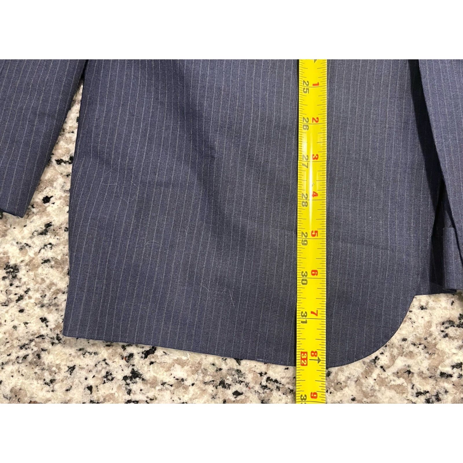 Brooks Brothers VINTAGE Brooks Brothers Blazer Mens 42L Regular Wool Blend Blue Striped Notch Lapel Double-Vented 42L Mens Blazer Size 42L - 2 Thumbnail