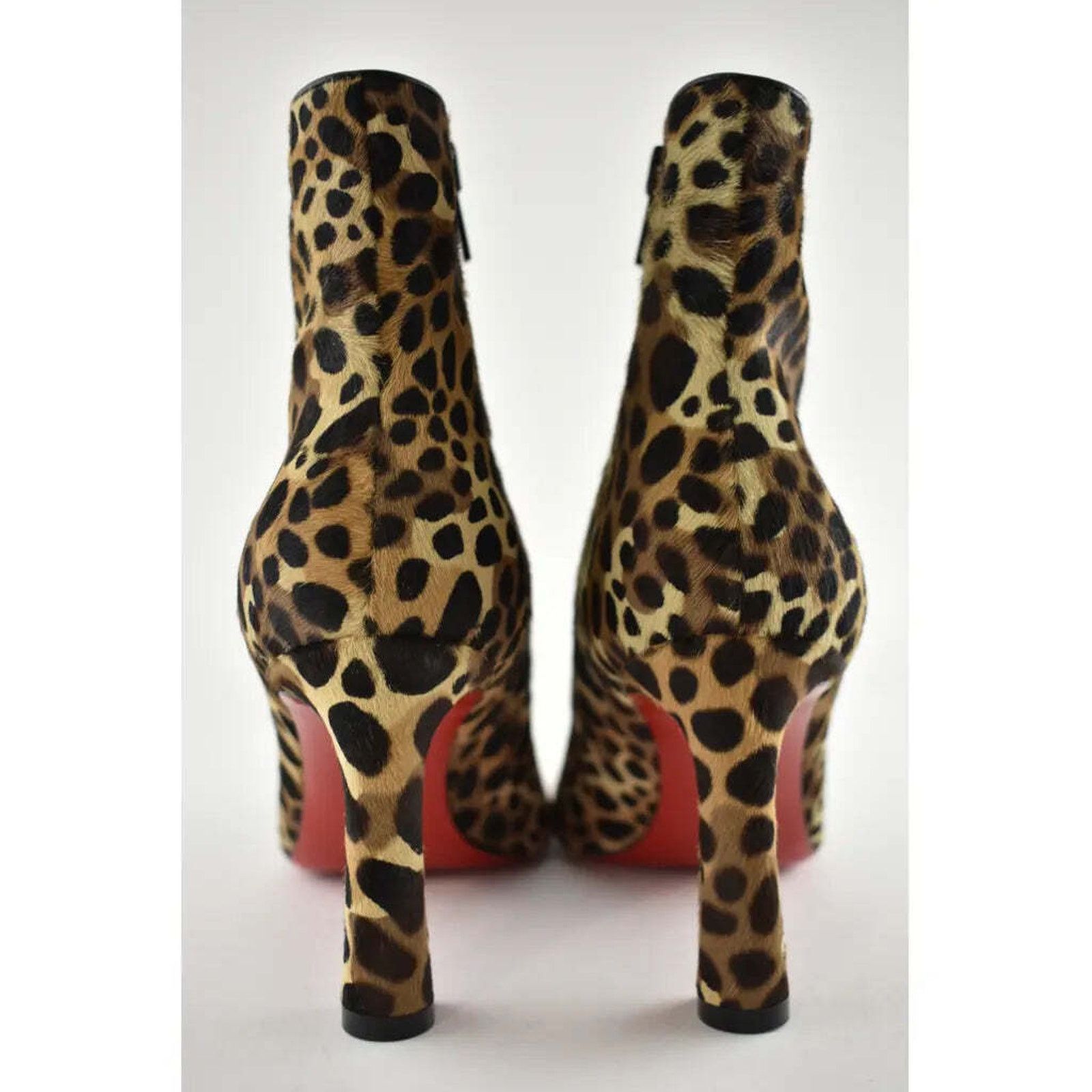 Christian Louboutin Christian Louboutin So Eleonor 85 Black Brown Leopard Pony Size US 7.5 / IT 37.5 - 10 Thumbnail