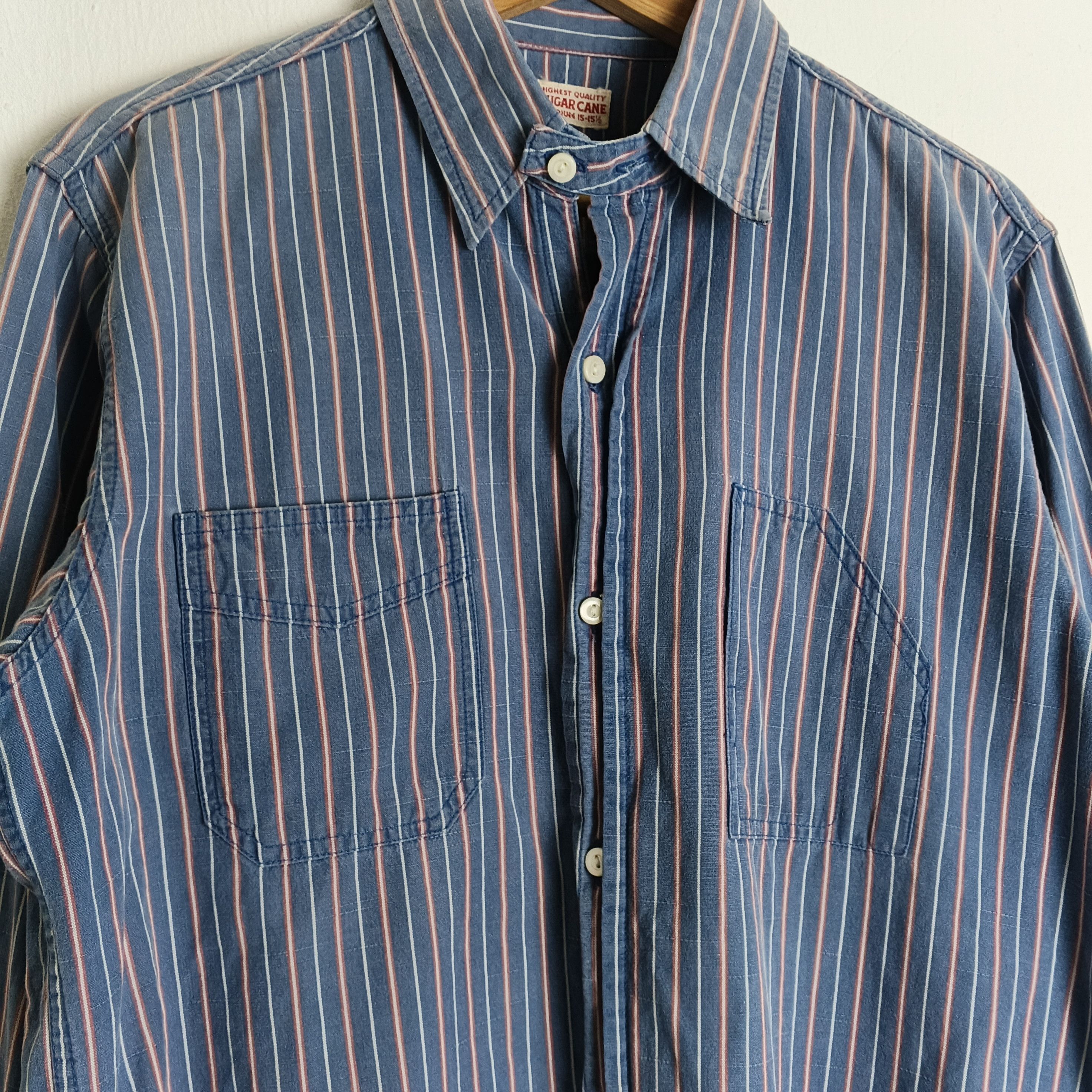 Sugar Cane Vintage Sugar Cane Striped Western Shirt Toyo Enterprise Size US M / EU 48-50 / 2 - 3 Thumbnail