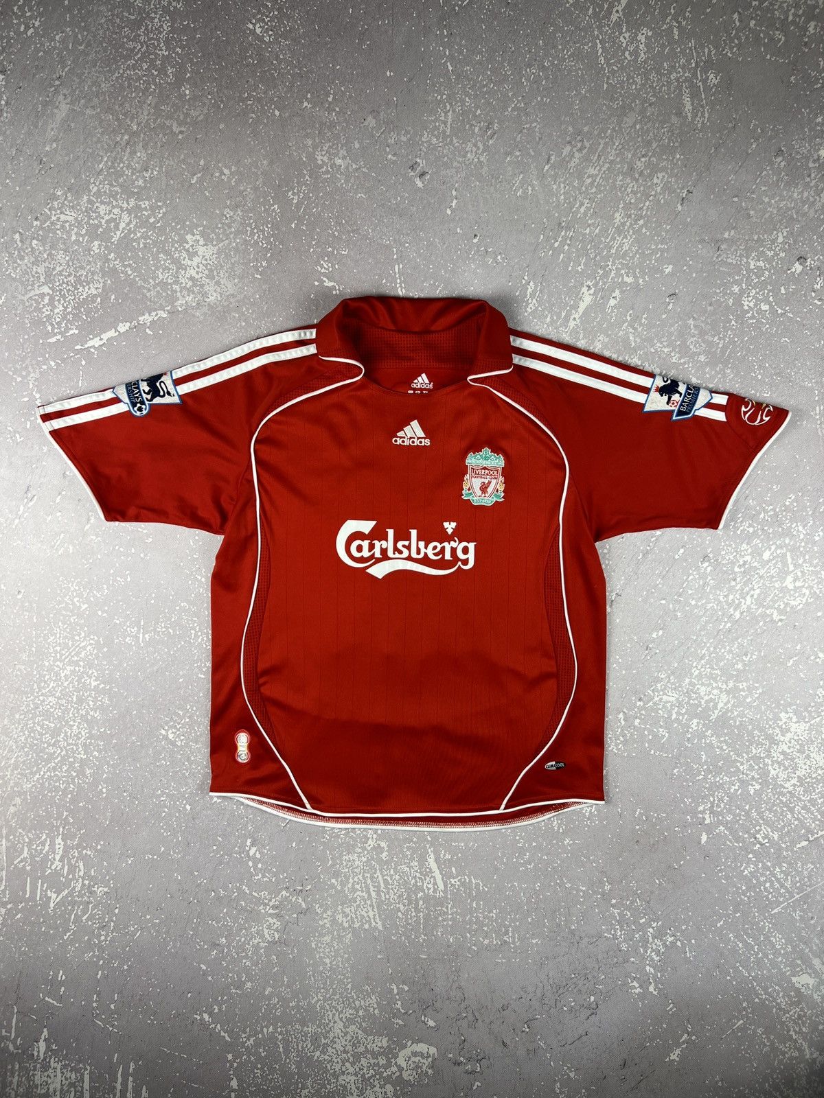 2006-2008 Adidas Liverpool #22 Sissoko Soccer Jersey Youth M