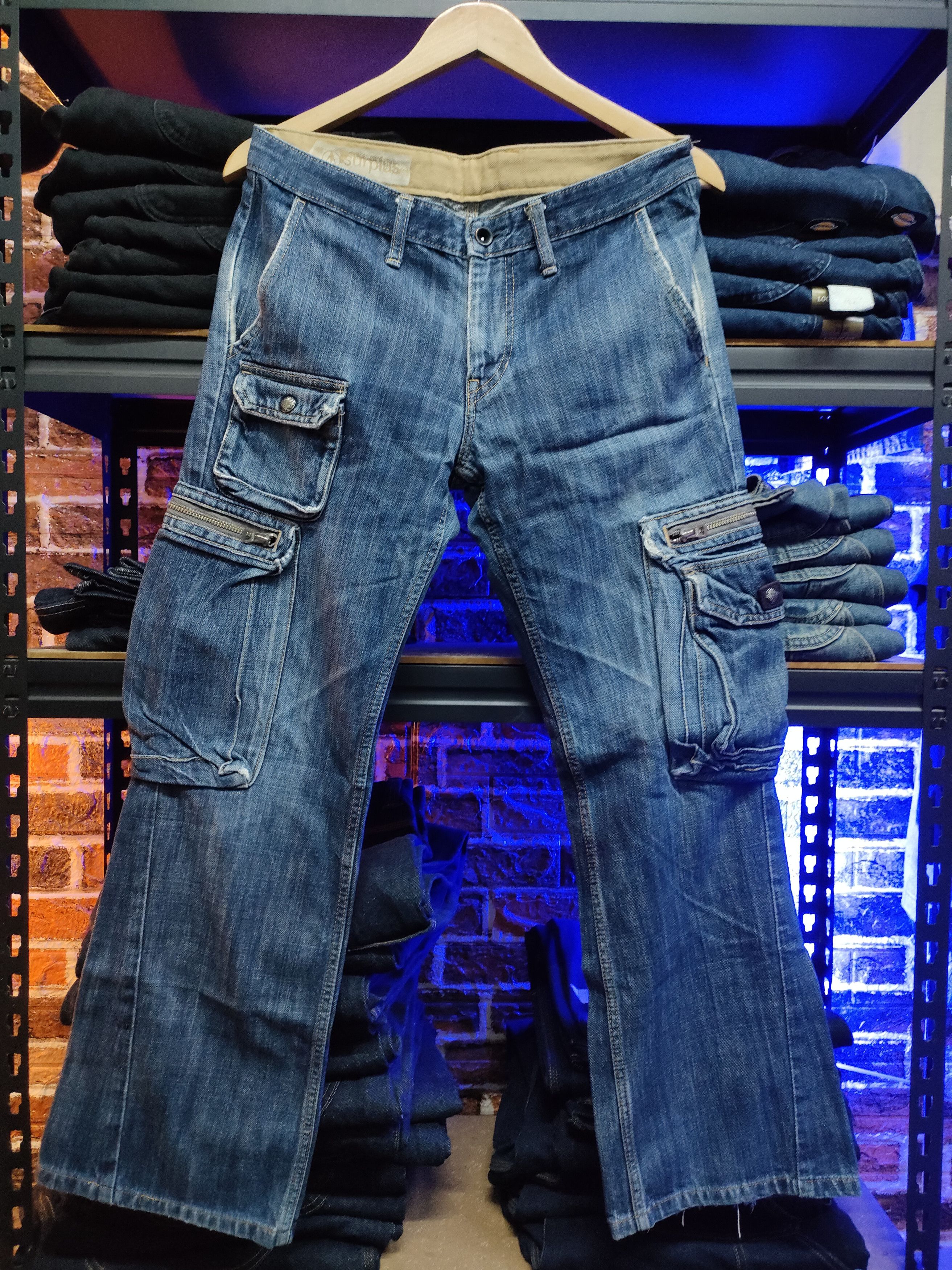 If Six Was Nine Flare Surplus Multipocket Denim Size US 30 / EU 46 - 1 Thumbnail