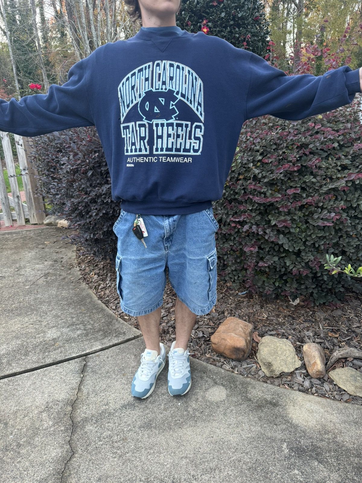 Russell Athletic 90s UNC Tar Heels Russell Athletics Distressed Crewneck Size US XL / EU 56 / 4 - 3 Thumbnail