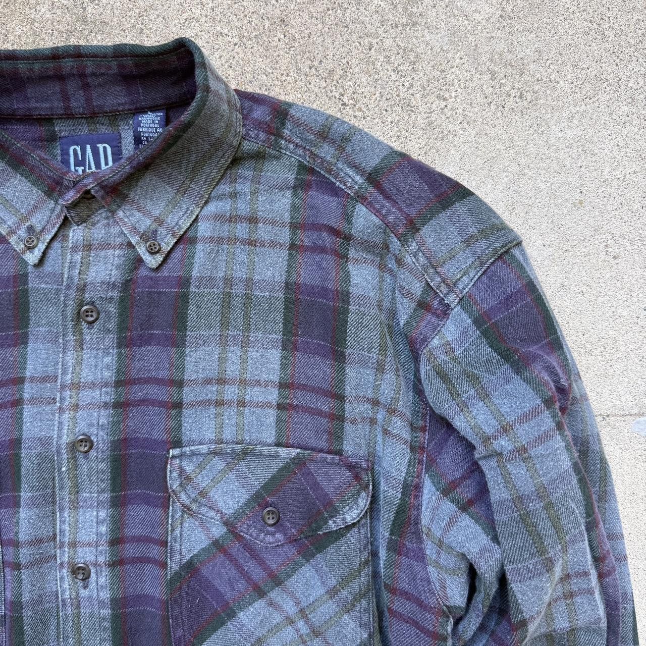 Gap vintage 90s Gap flannel grunge punk plaid button up shirt Size US L / EU 52-54 / 3 - 4 Thumbnail