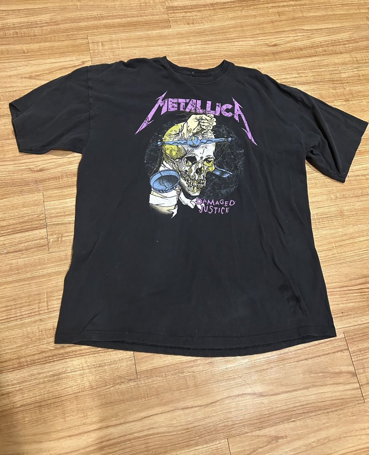 Metallica Black Metallica Damaged Justice tee Size US XXL / EU 58 / 5 - 1 Thumbnail