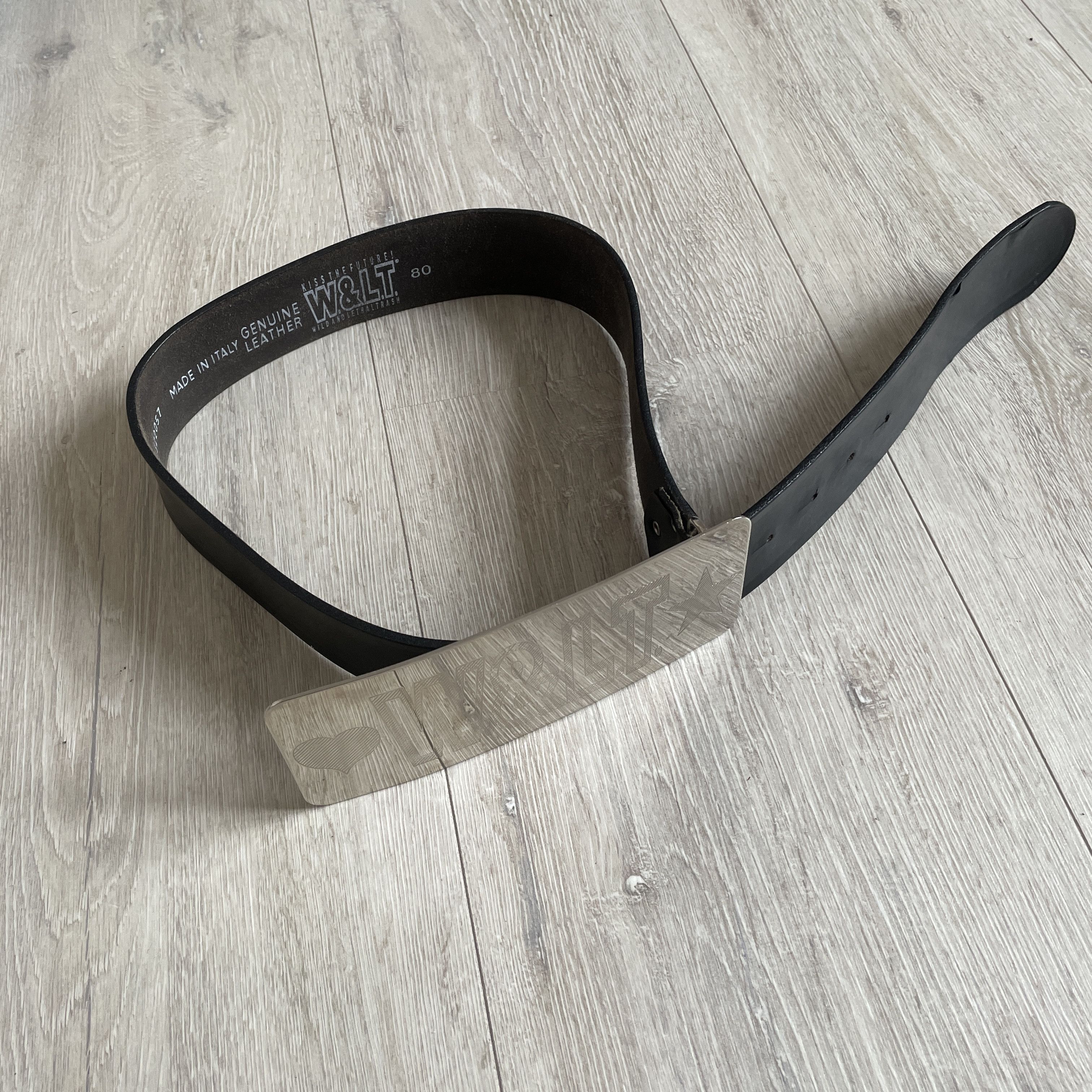 Walter Van Beirendonck W&LT oversized buckle belt Size ONE SIZE - 2 Thumbnail