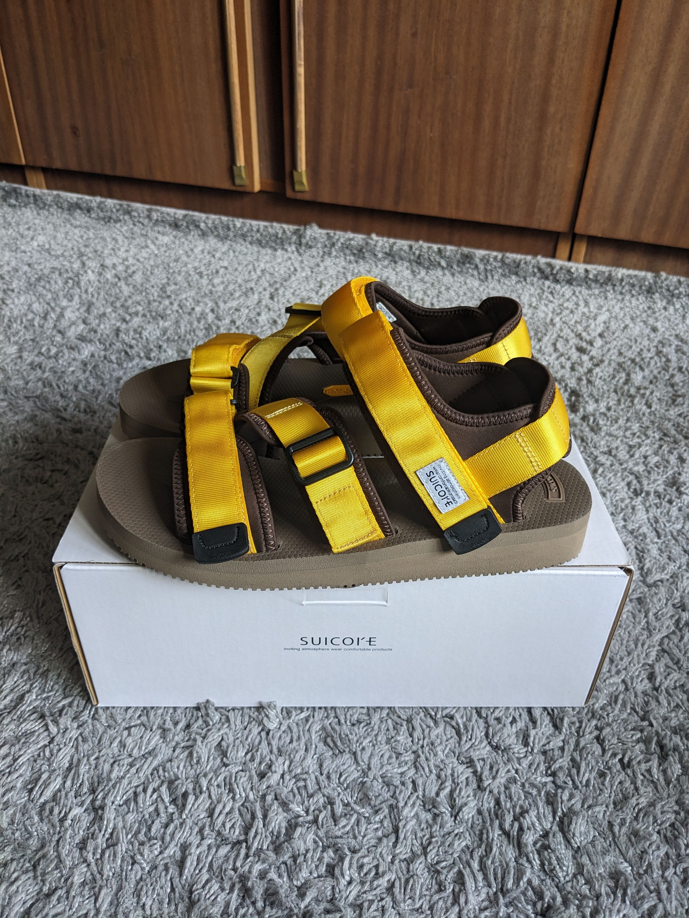 image of Suicoke Kisee-V Yellow Sandals - 8 Uk 9 Us 42 Eu, Men's