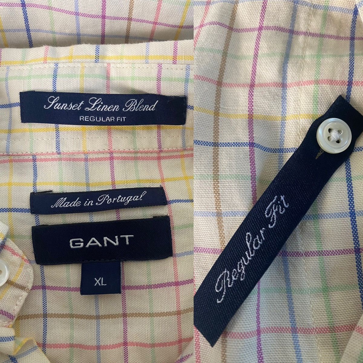 Gant Gant Classic Oxford Sunset Linen XL Regular Fit Button Up Size US XL / EU 56 / 4 - 10 Thumbnail