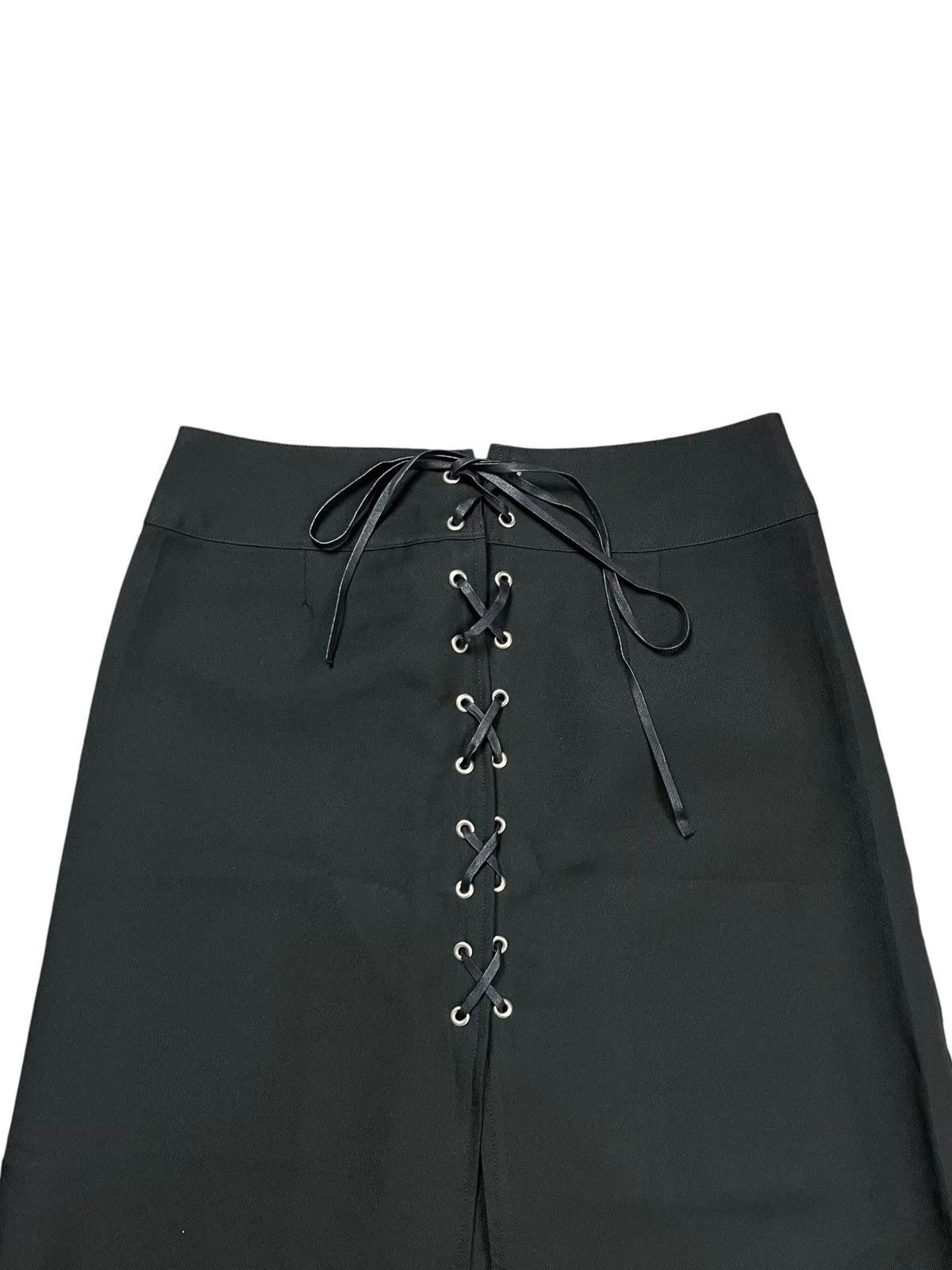 14th Addiction 2000s Confusion - Lace Up Gothic Skirt Size 28" / US 6 / IT 42 - 4 Thumbnail
