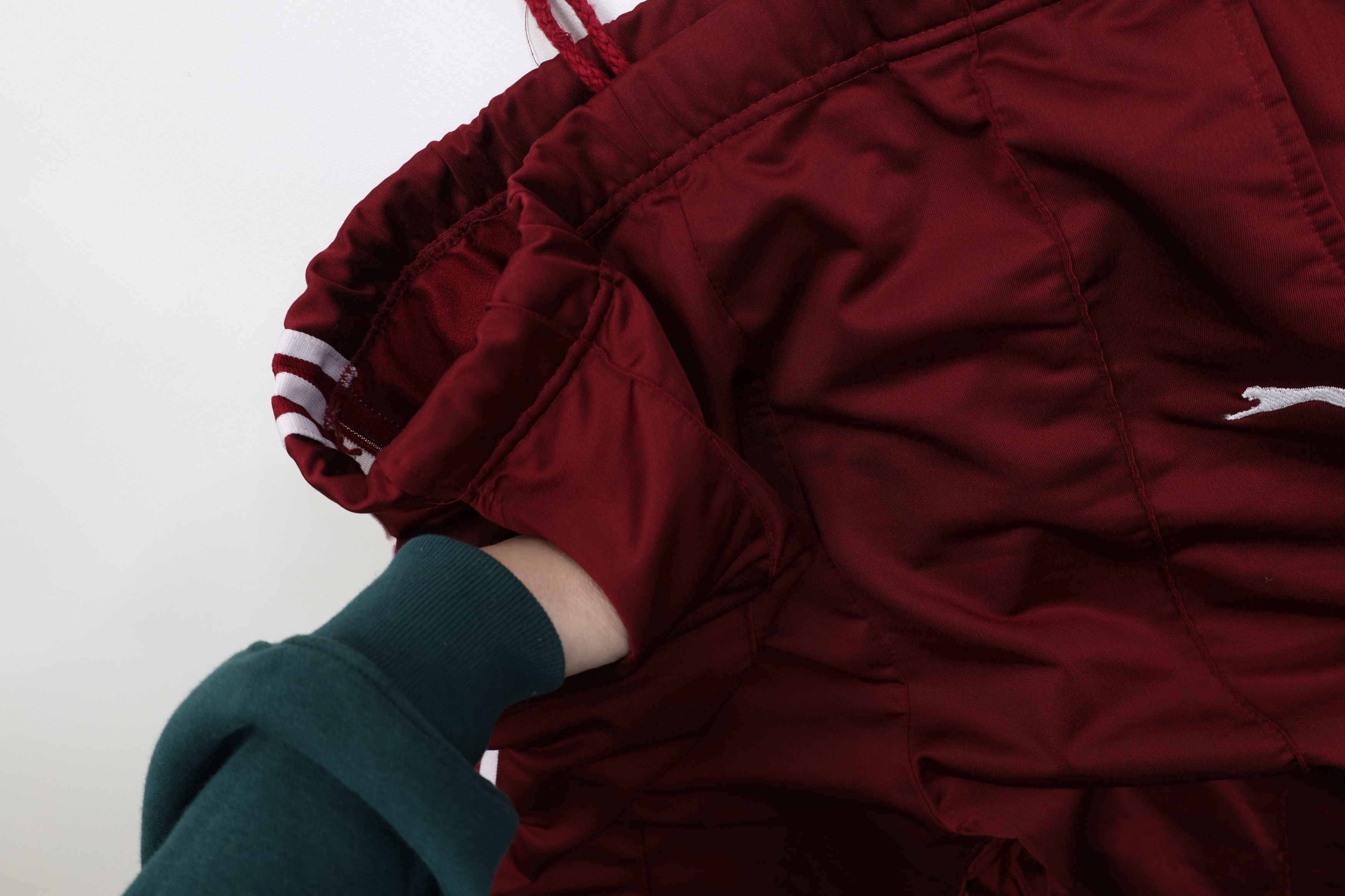 Vintage Vintage 90s Streetwear Flared Wide Leg Sweatpants Pants Red Size US 36 / EU 52 - 8 Thumbnail