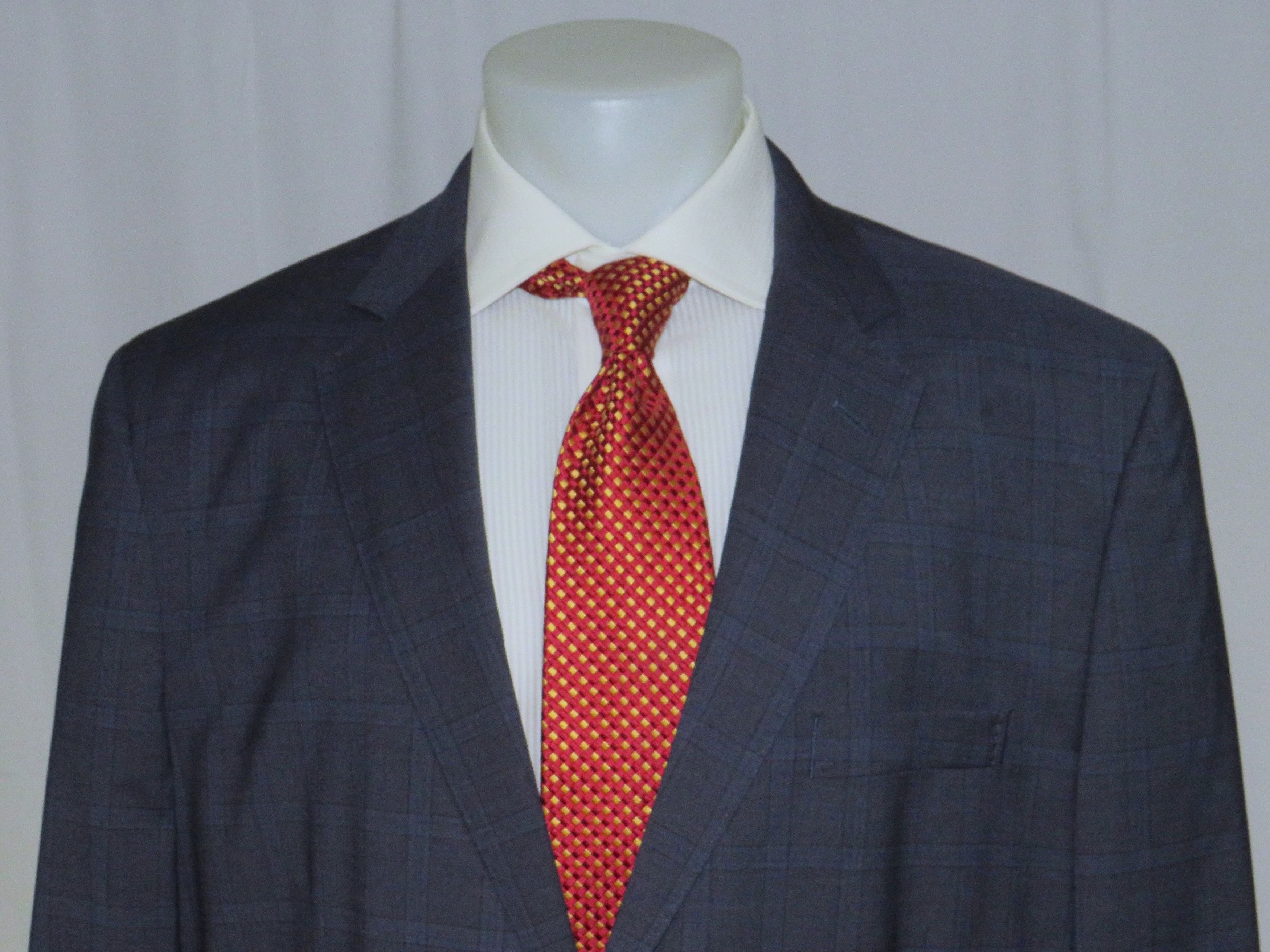 Brooks Brothers 1818 Traditional Reda Blue Plaid Two Button Suit 48R NWT Size 48R - 4 Thumbnail