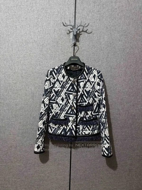 Louis Vuitton Louis Vuitton White Embroidered Jacket for Women . Size M / US 6-8 / IT 42-44 - 1 Thumbnail