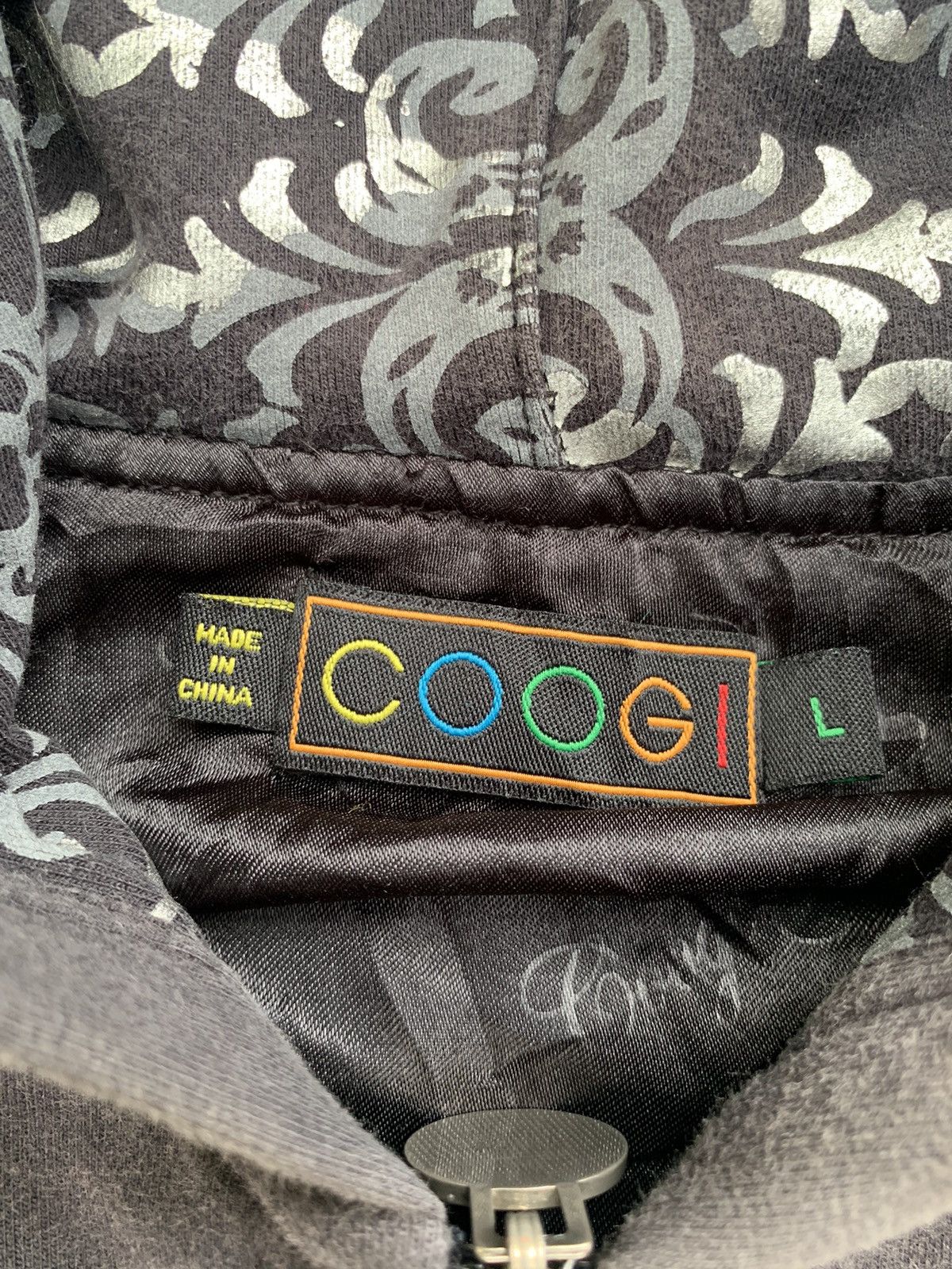 Coogi × Vintage Coogi Australia Full Zip Up Hoodie Black Size L / US 10 / IT 46 - 12 Thumbnail