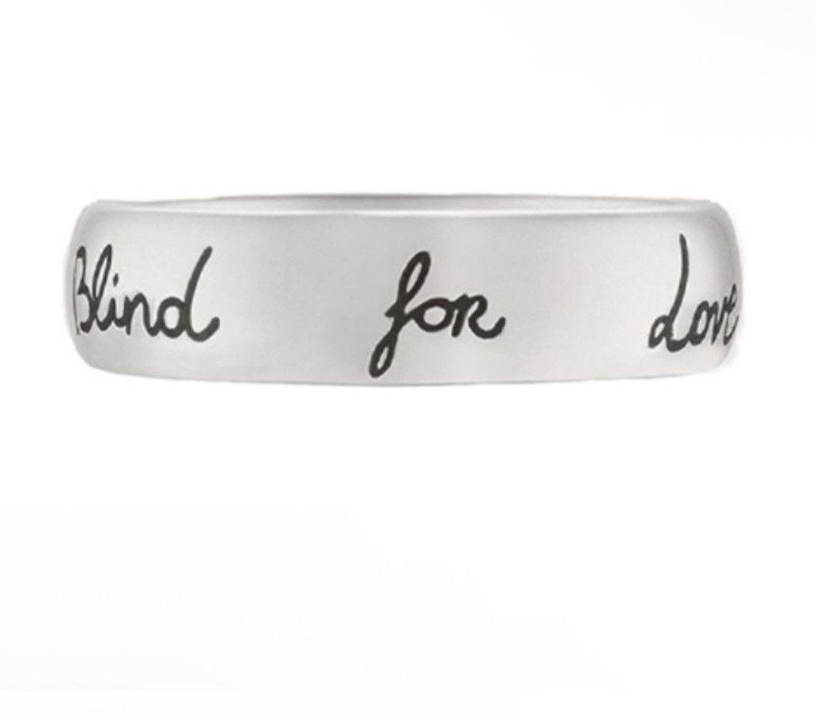 Gucci Gucci Blind for Love Ring Silver Ag 925 455247 Size ONE SIZE - 4 Thumbnail